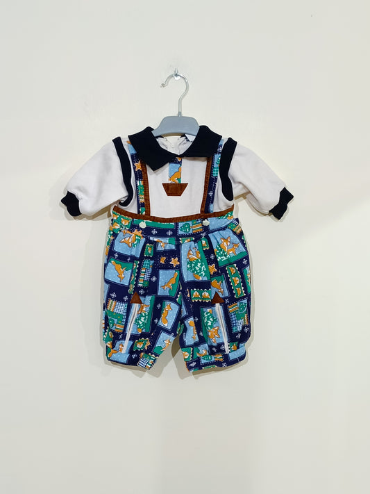 Combinaison sans pied motifs renardeau Taille 3 mois