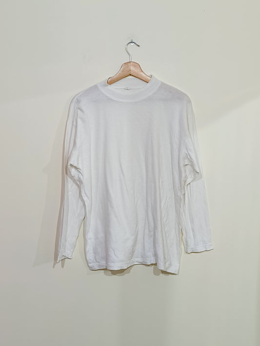 T-shirt manches longues blanc Taille L