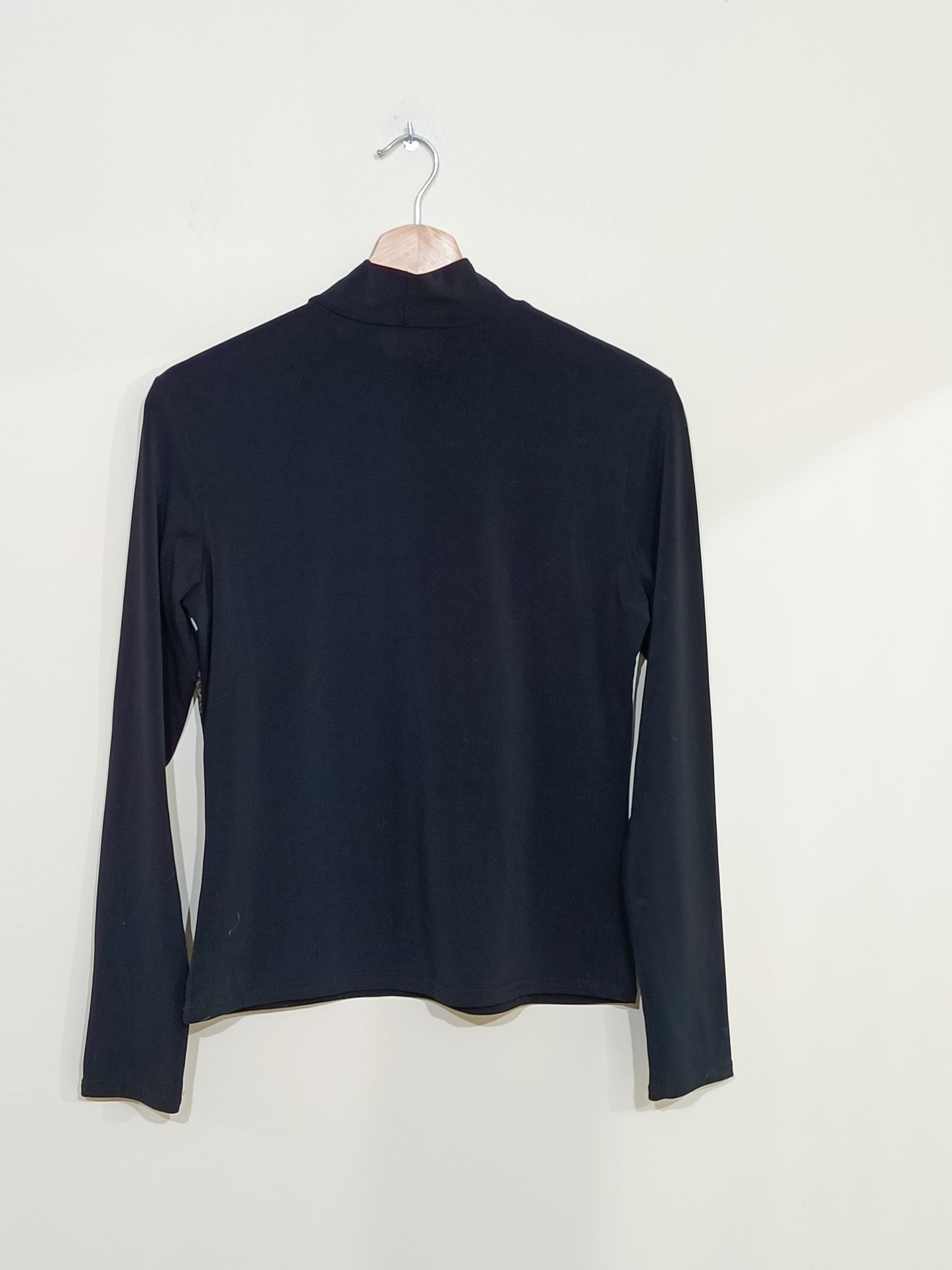 T-shirt manches longues Sépia fantaisie noir et marron Taille M