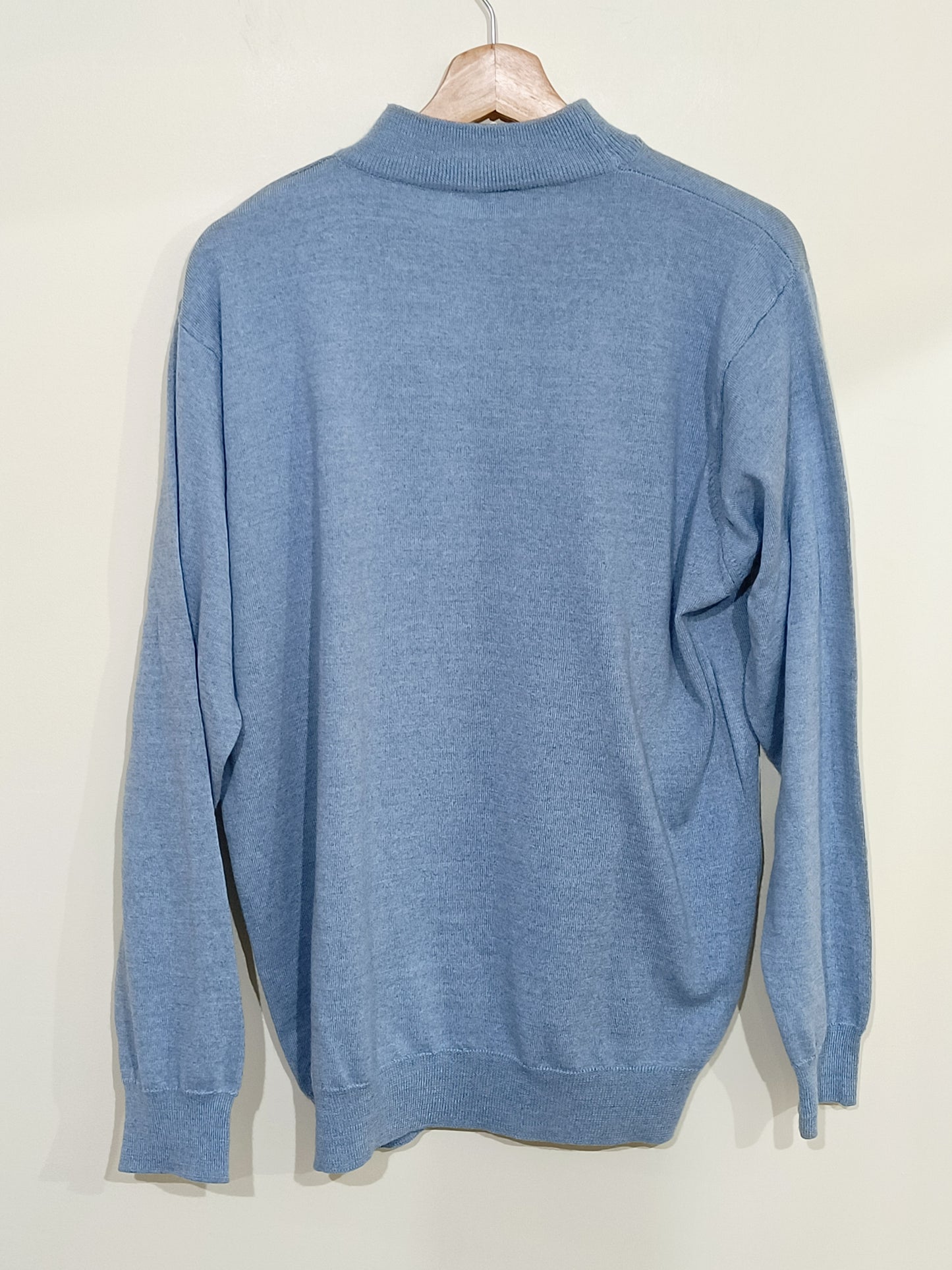 Pull col montant Bayard bleu ciel Taille XXXL