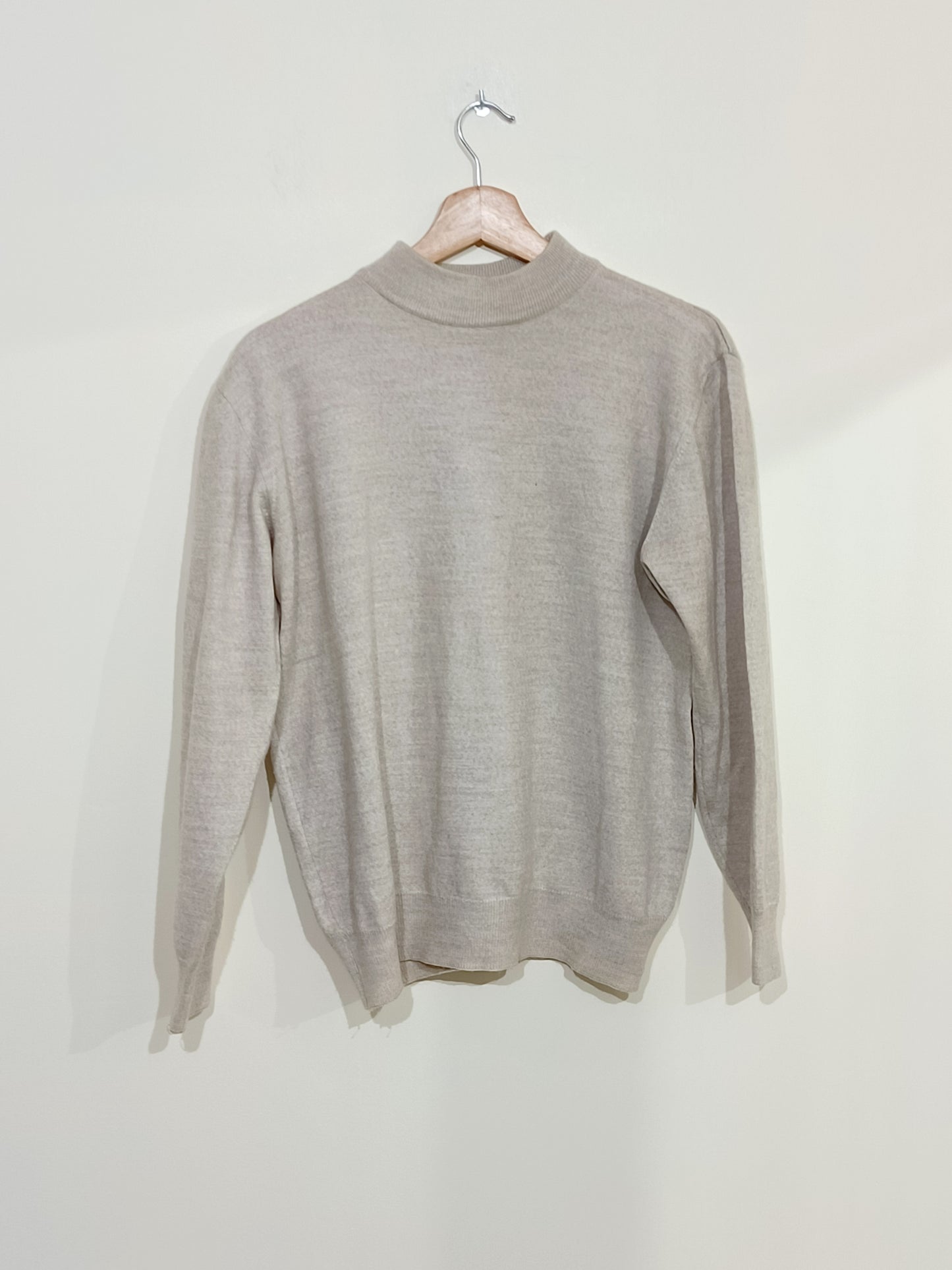 Pull col montant Bayard beige Taille L