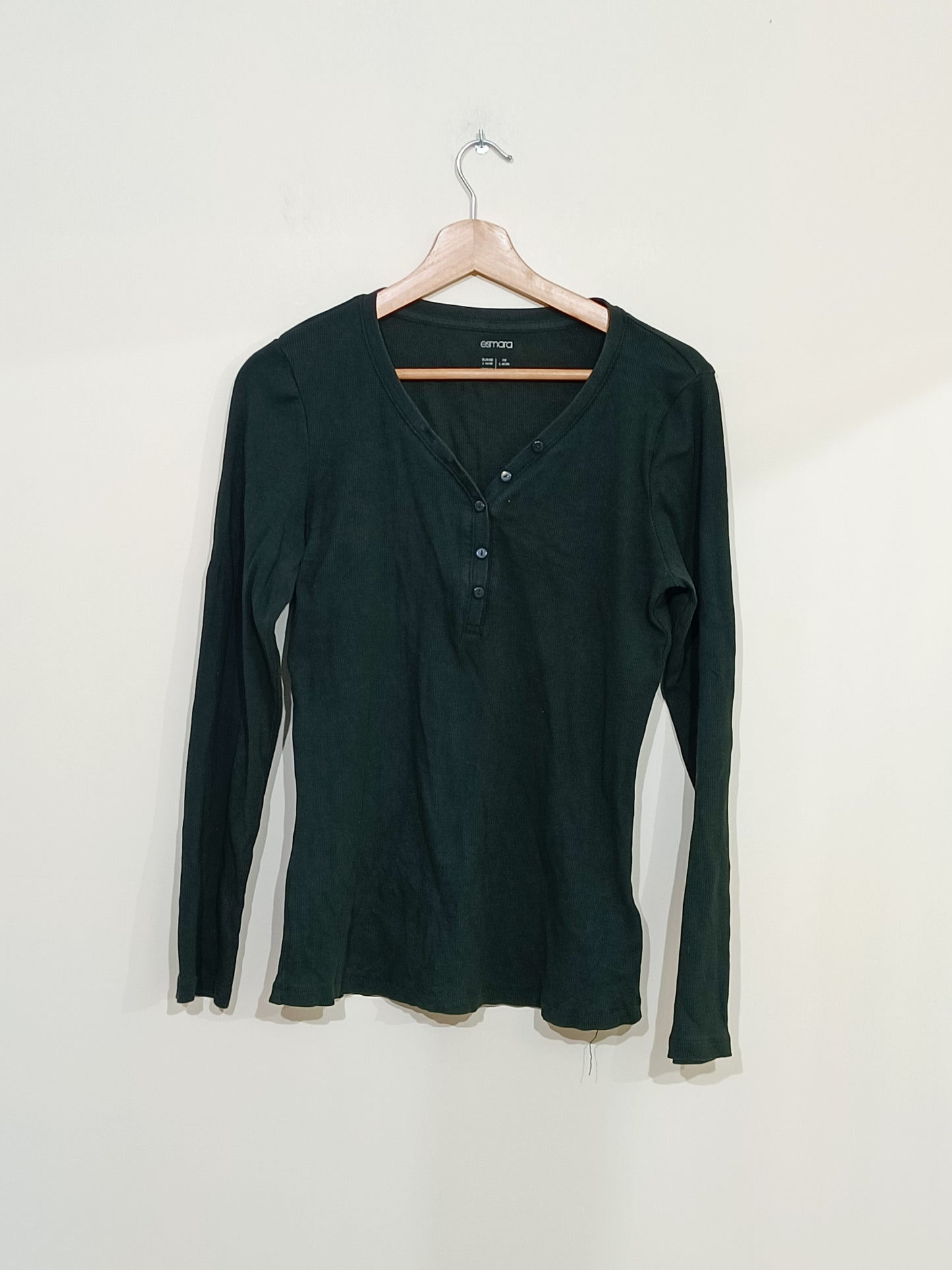 T-shirt manches longues Esmara vert foncé Taille L