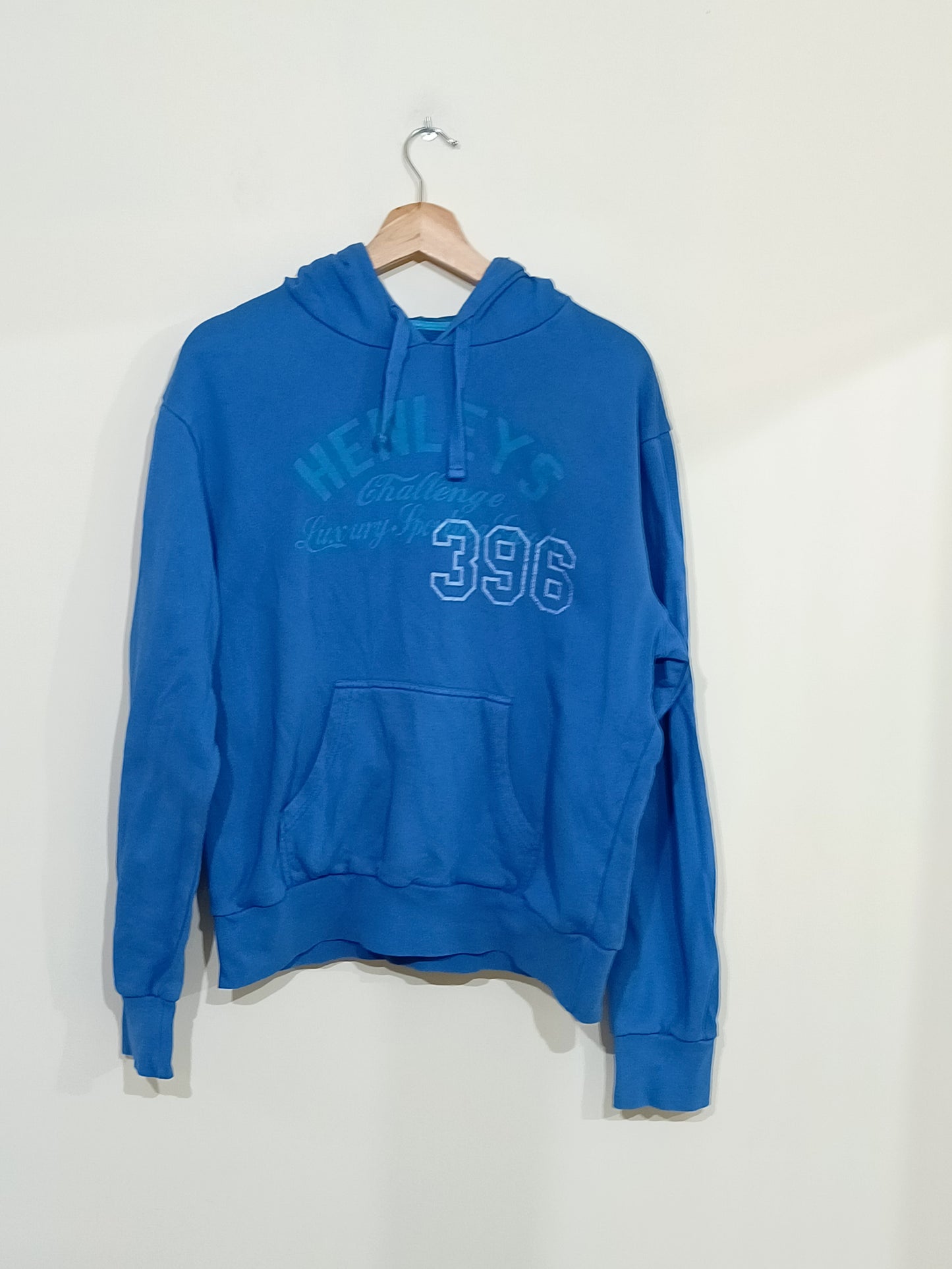 Sweat à capuche Henleys Luxury bleu avec impression Taille XL