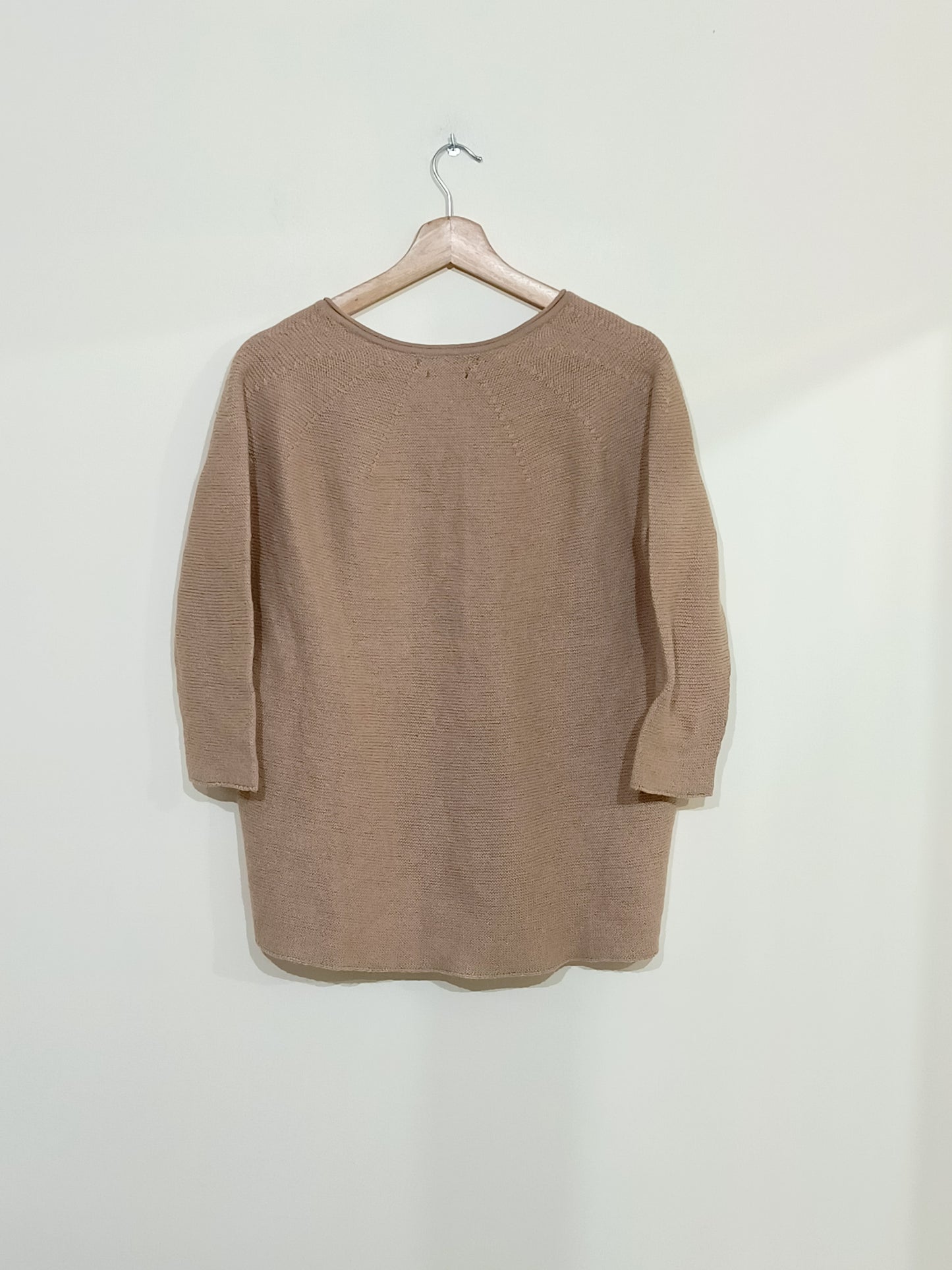 Pull Monoprix beige manches 3/4 Taille S/M