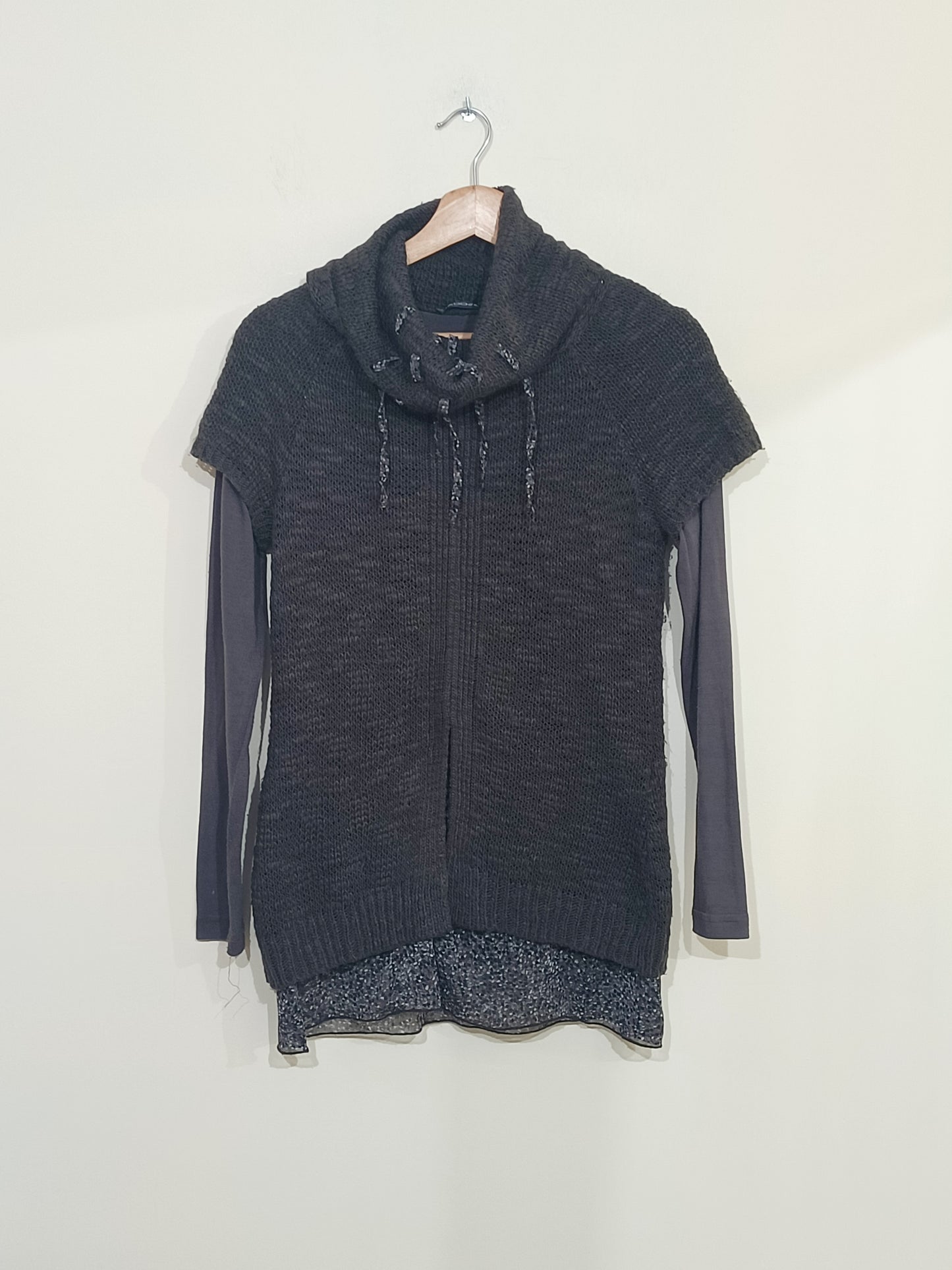 Pull fantaisie avec col Mado et les Autres marron Taille S