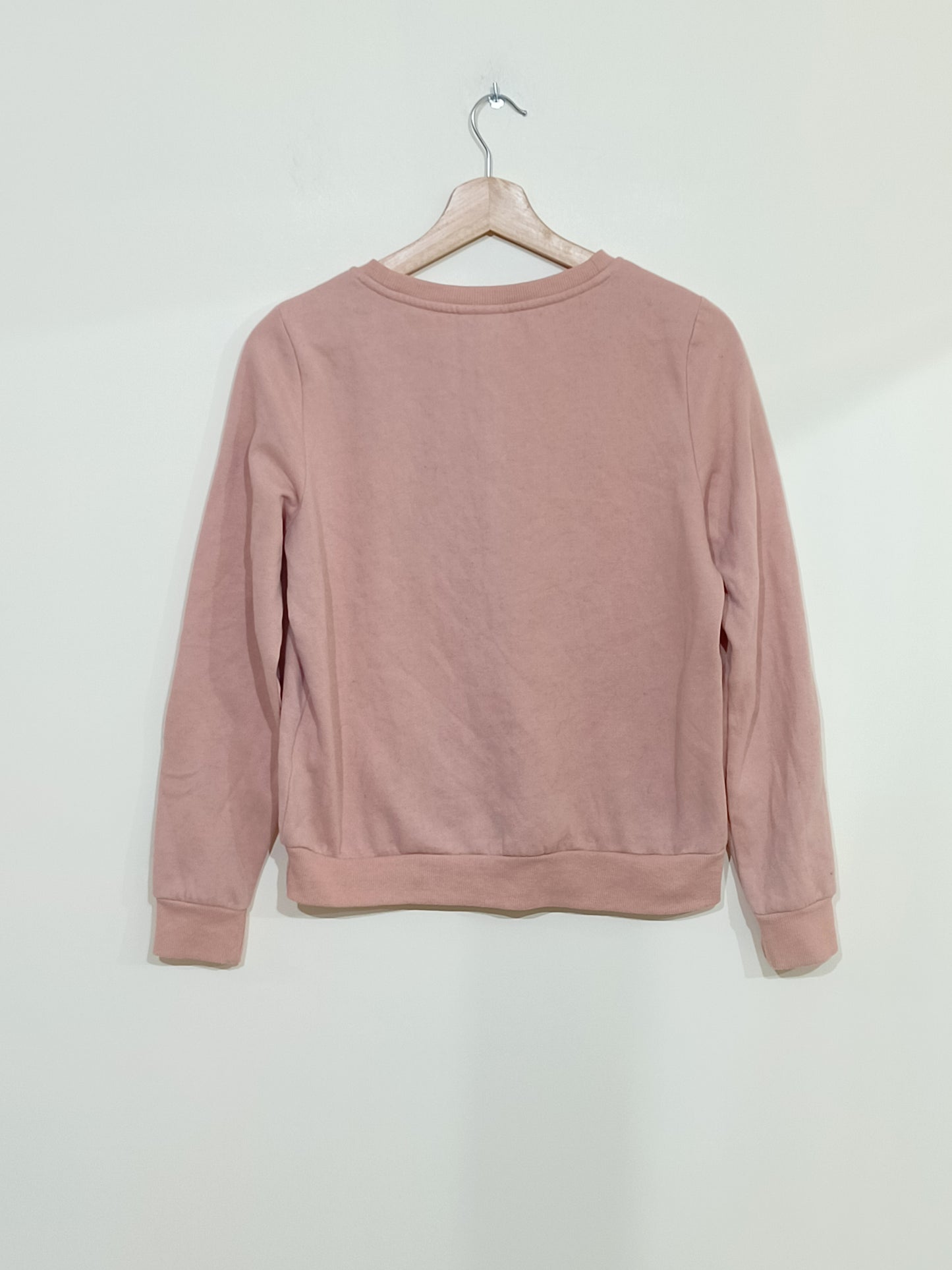 Sweat Noisy May rose poudré avec broderie Taille S