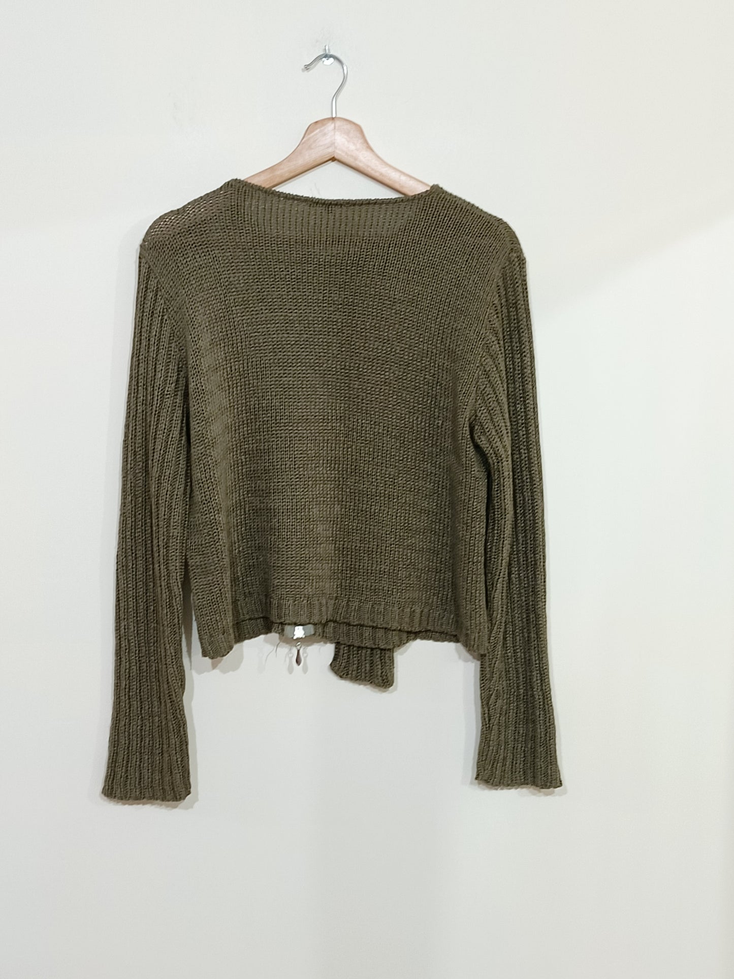 Pull Patrice Bréal kaki avec fermeture Taille 4