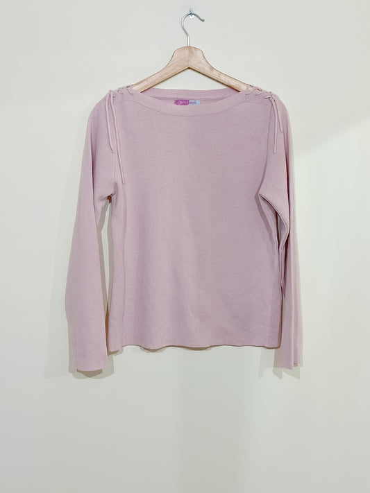 Pull Pure et Simple rose avec liens sur les épaules Taille M