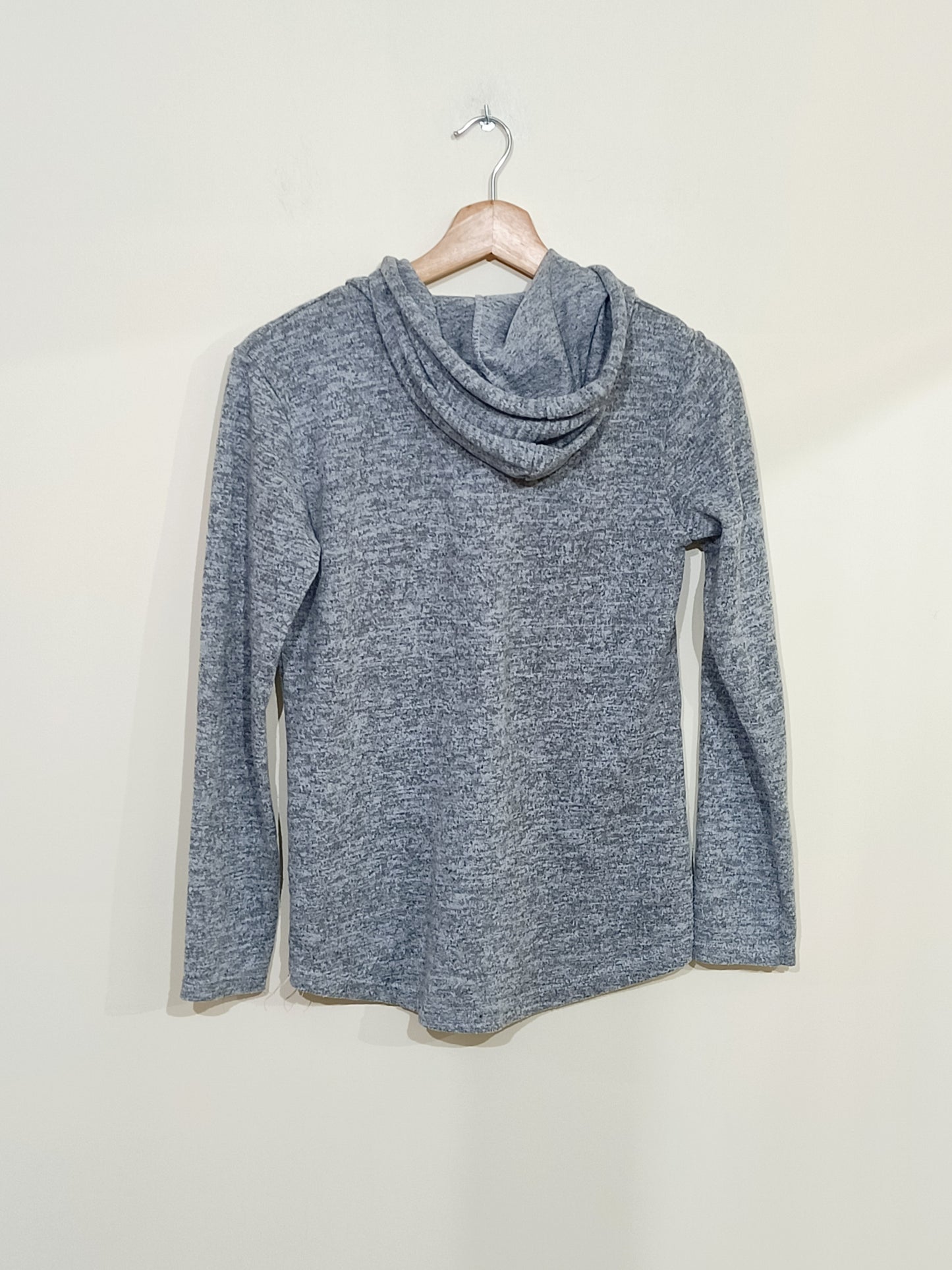 Sweat gris à capuche avec écriture Taille S