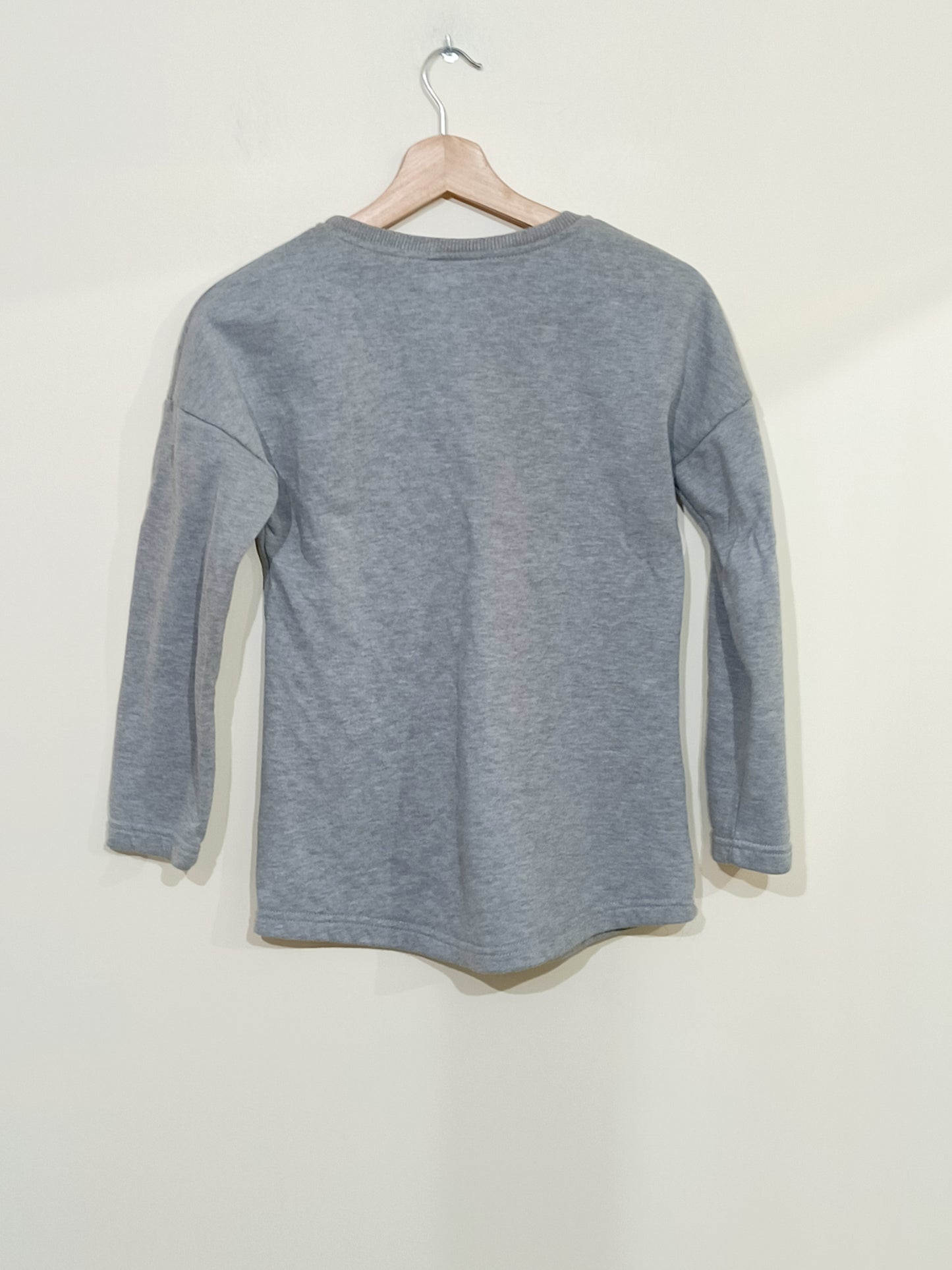 Sweat Heropilote gris avec écritures dorées Taille 12 Ans