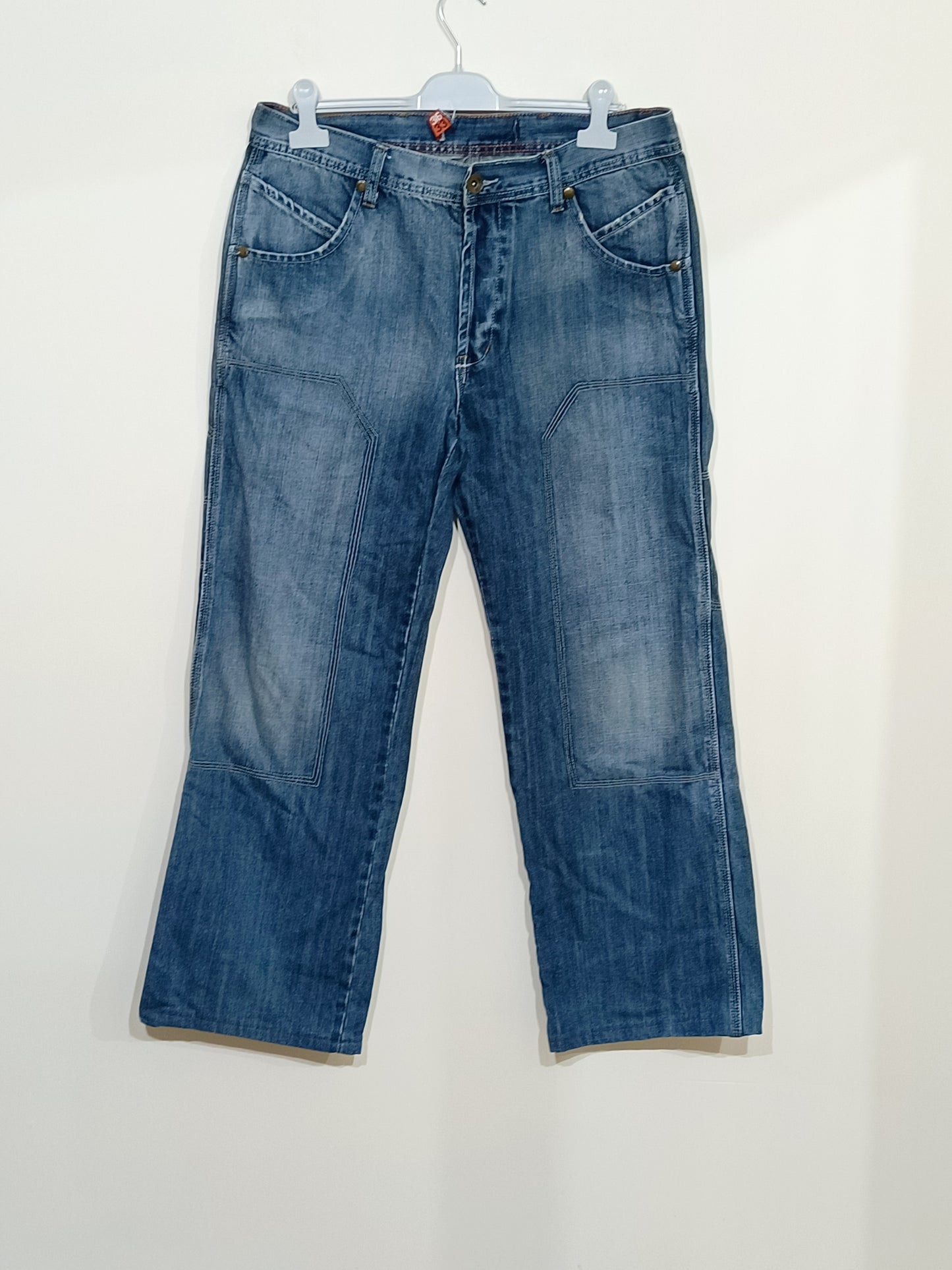 Jeans Track bleu délavé Taille 46