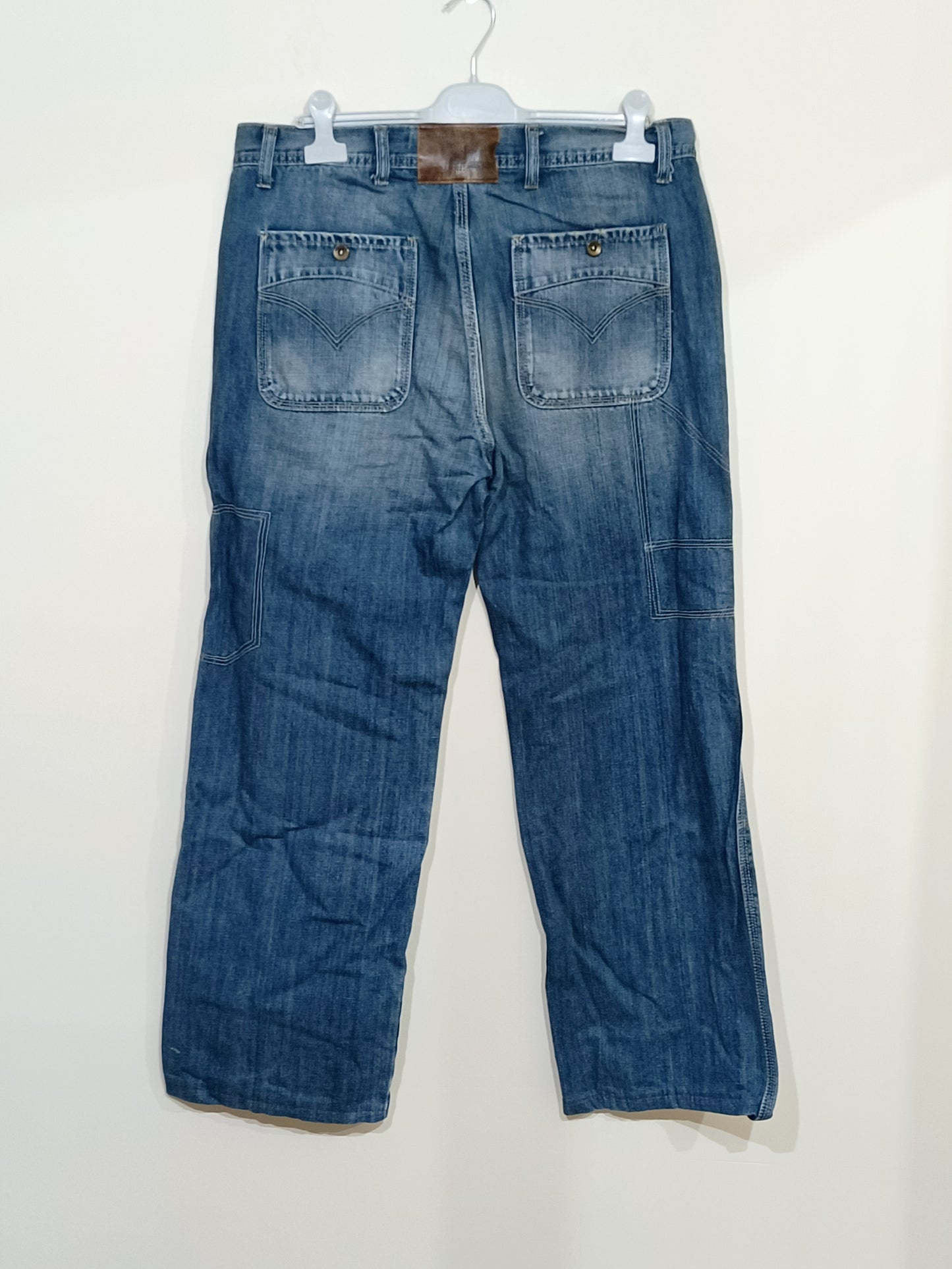 Jeans Track bleu délavé Taille 46