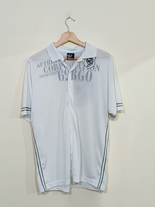 Polo BGO blanc avec impressions Taille M