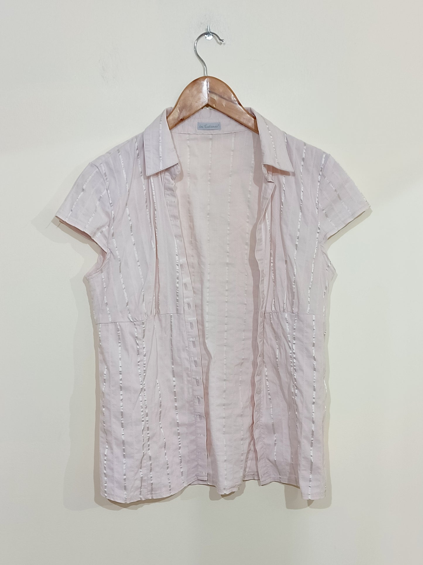 Chemise manches courtes In Extenso rose pale Taille 40