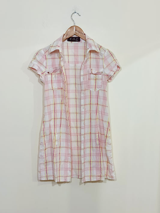 Chemise longue L.B.C à carreaux Taille S