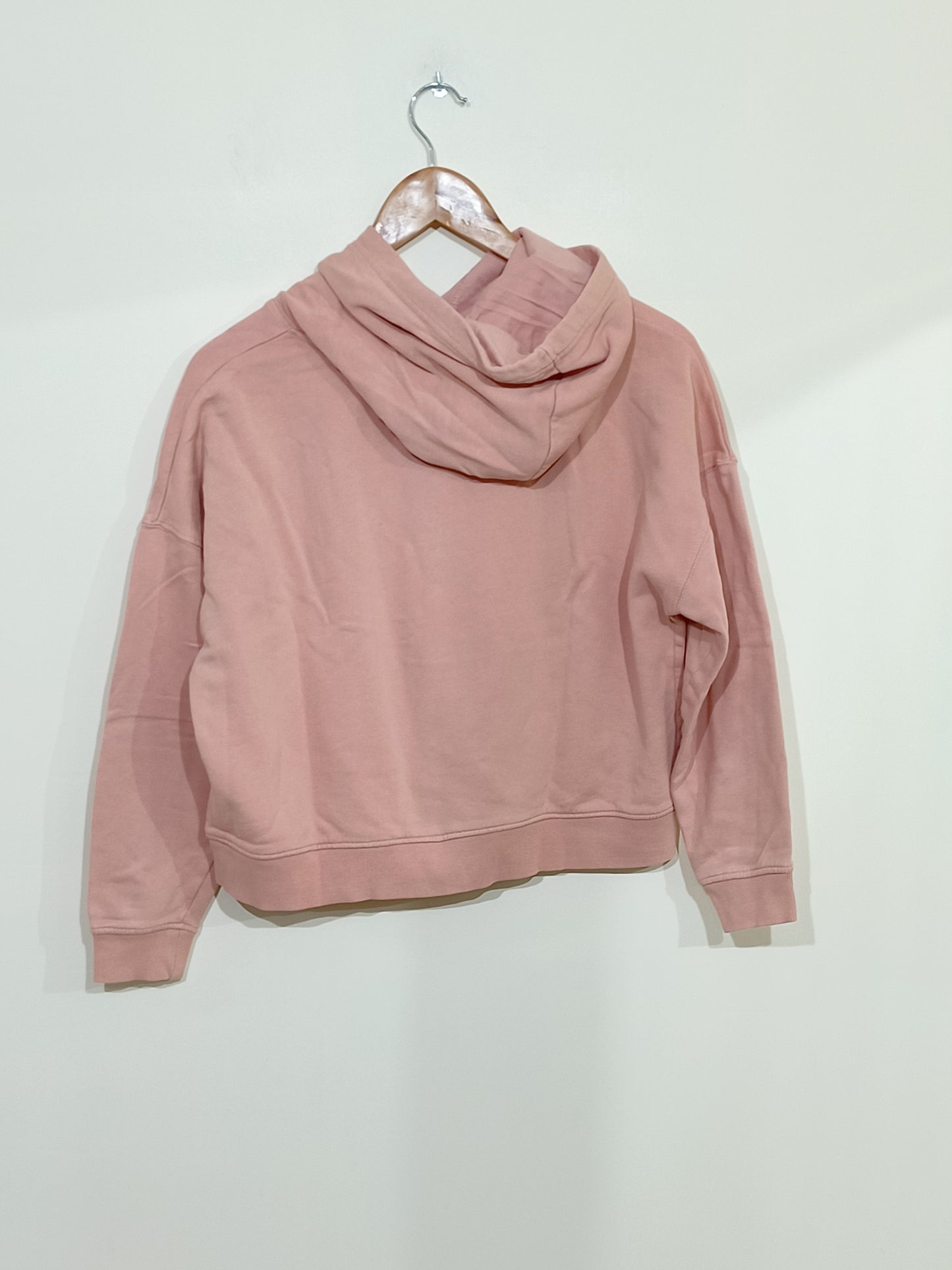 Sweat court à capuche Gémo rose poudré Taille M