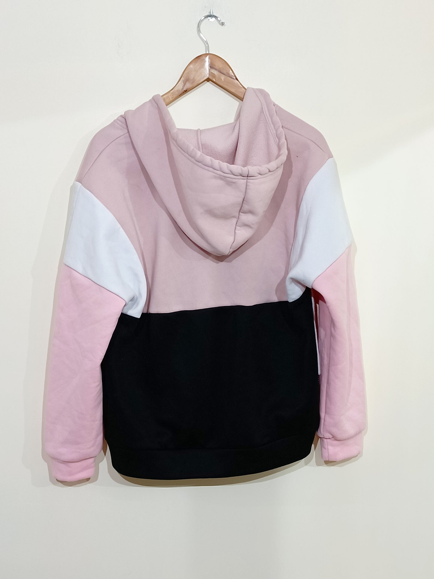 Sweat à capuche Shein rose, noir et blanc Taille L