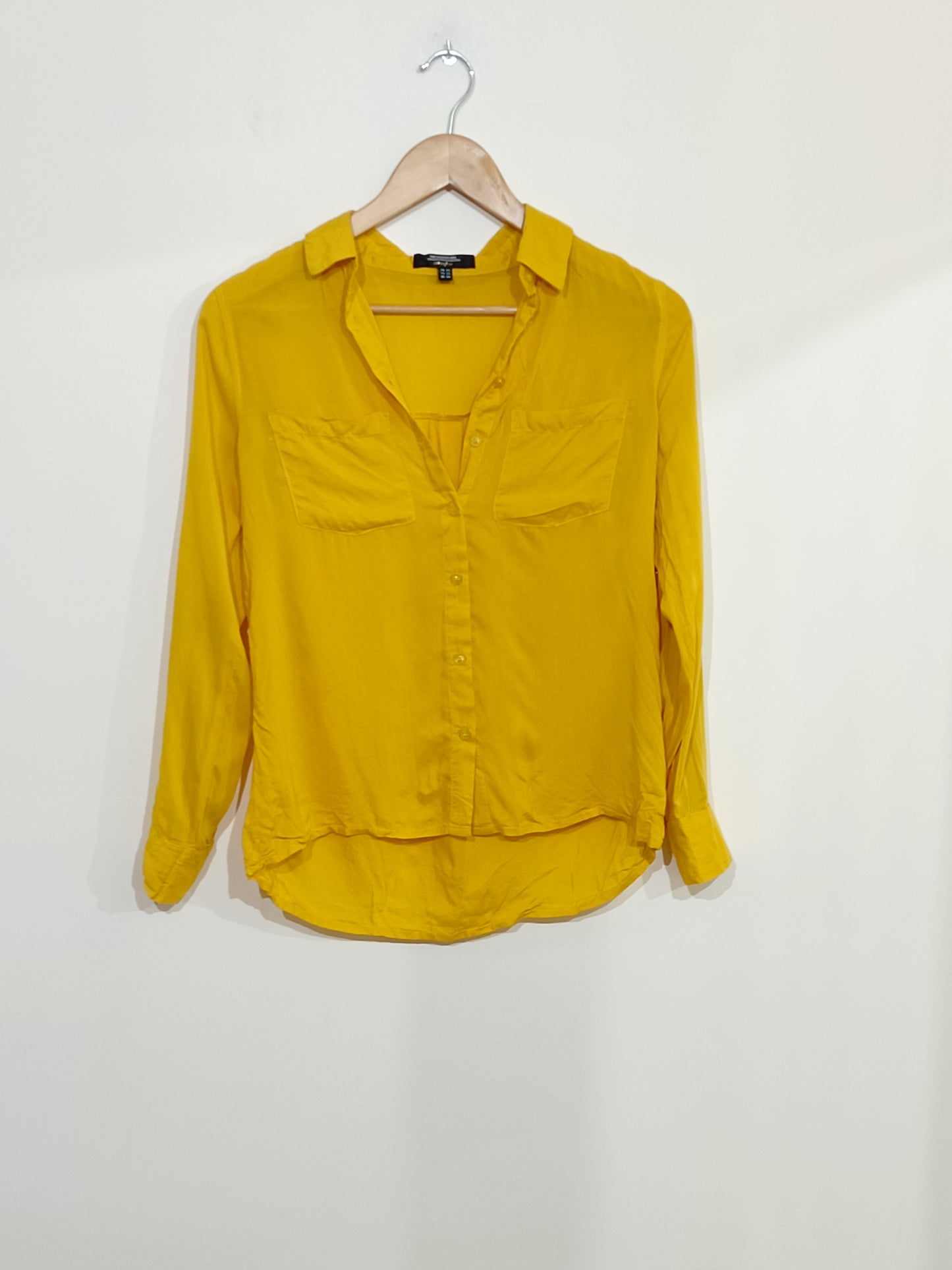 Chemise Jennyfer jaune orangé Taille XS