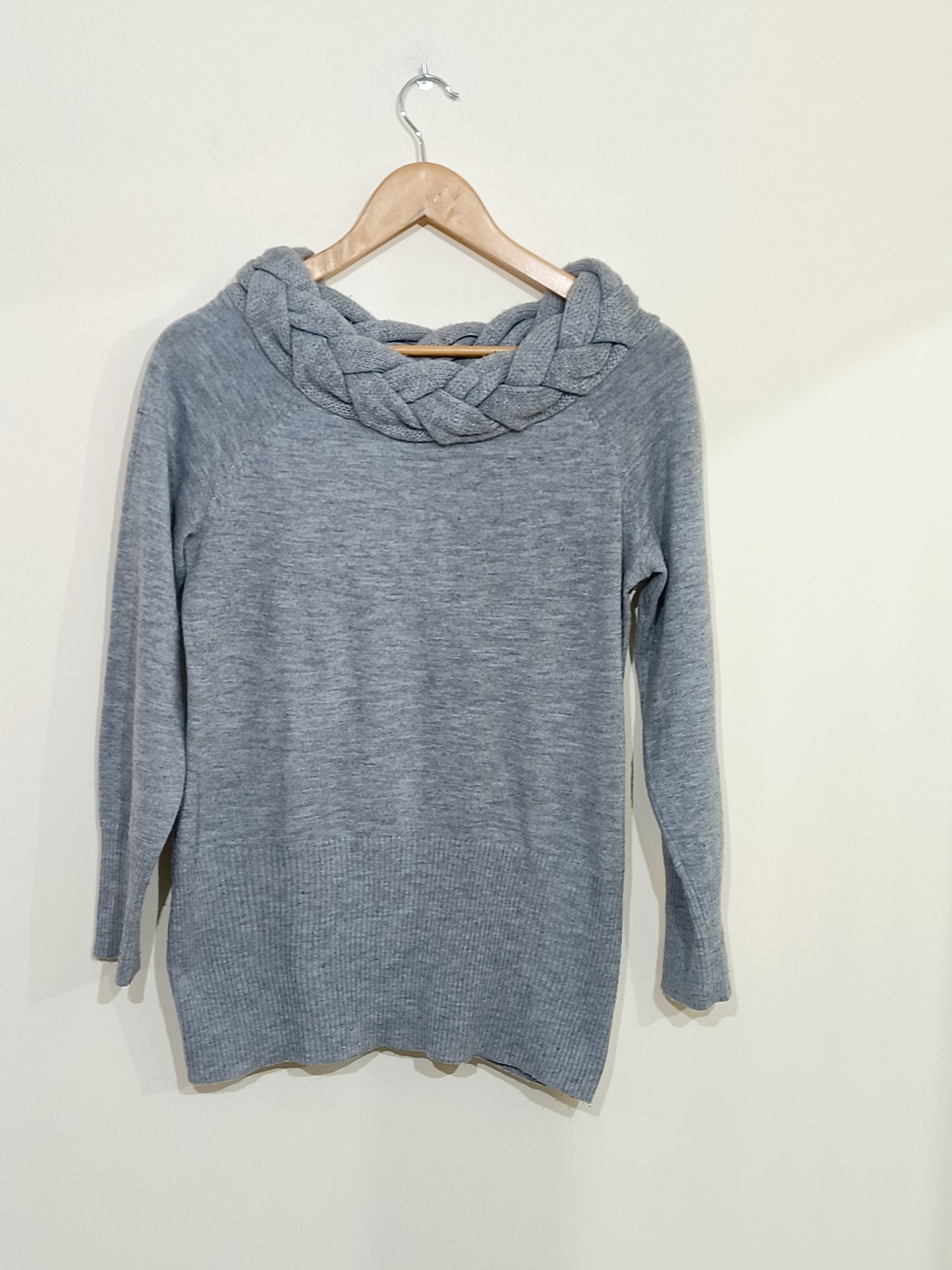Pull Rainbow gris avec col tressé Taille 40/42