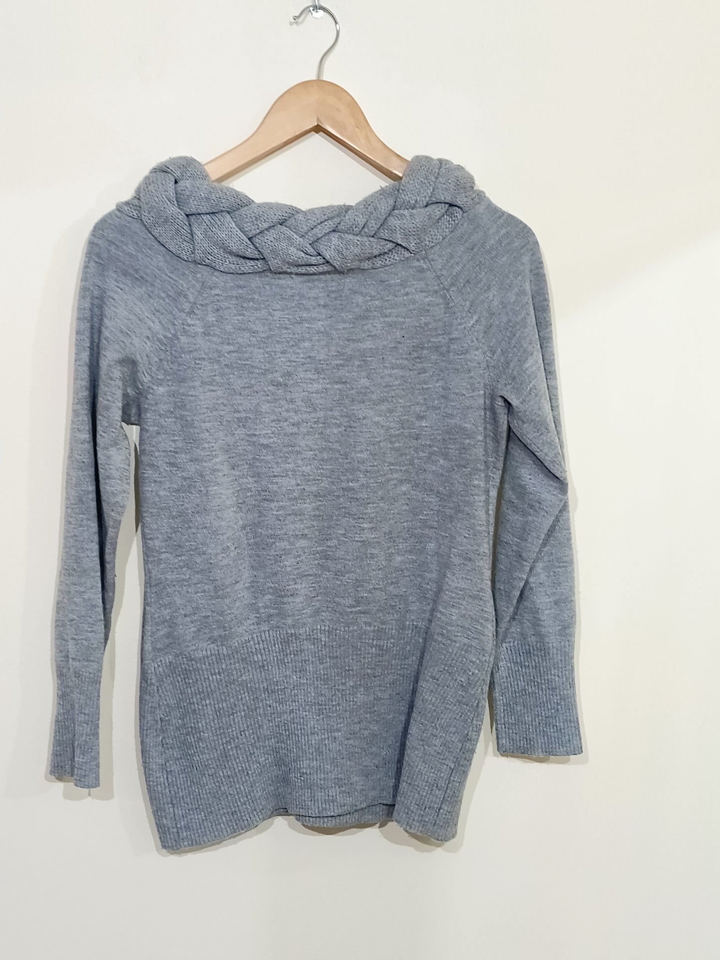 Pull Rainbow gris avec col tressé Taille 40/42