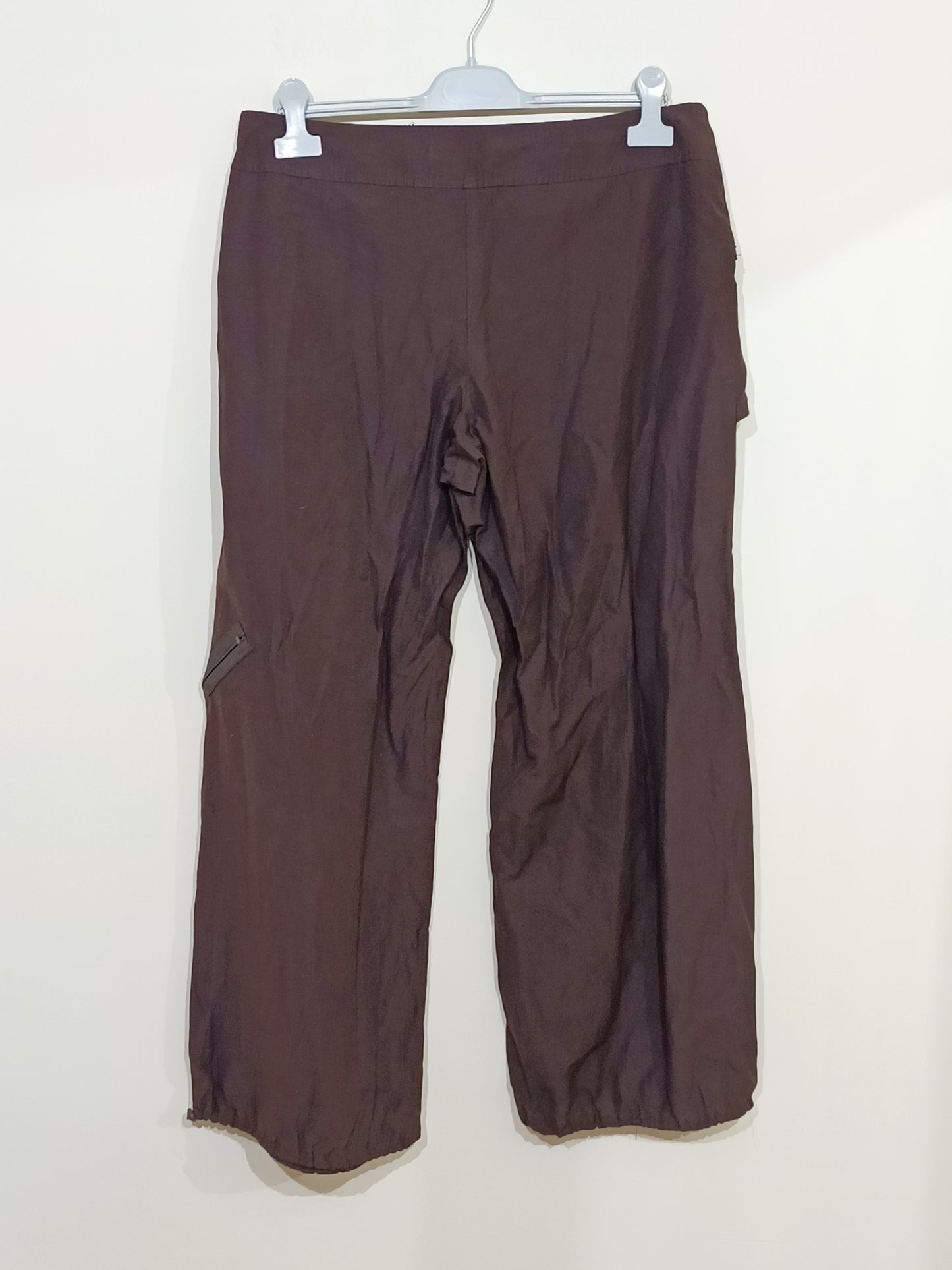 Pantalon Lili Mercredi jambes larges marron Taille 42