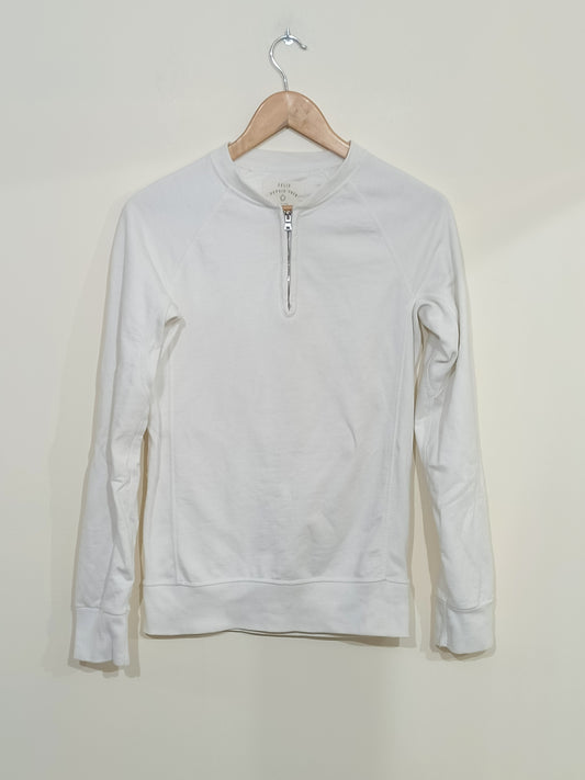 Sweat avec fermeture Célio blanc Taille S