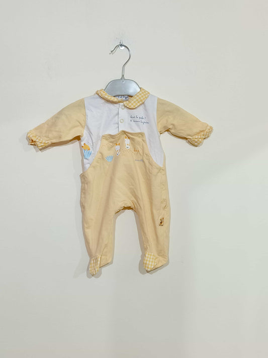 pyjama-fin-sucre-d'orge-blanc-et-jaune-taille-naissance-la-friperie-d'emilie-pyjamas-garçons-naissance-0