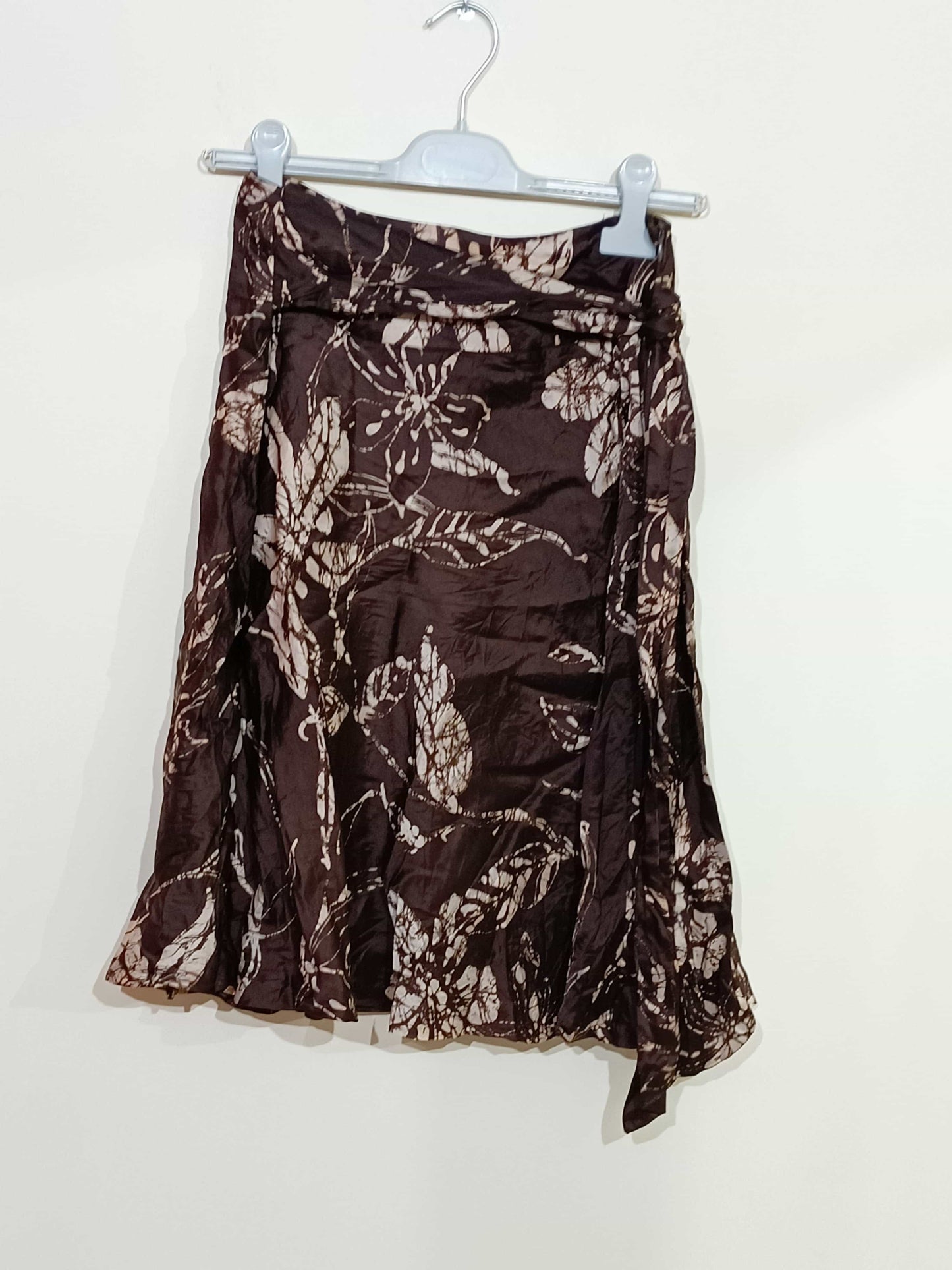 jupe-fantaisie-etam-marron-fleurie-avec-ceinture-taille-38-la-friperie-d'emilie-jupes-femmes-taille-38-0