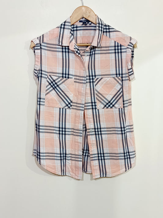 Chemise sans manche Kiabi à carreaux Taille S