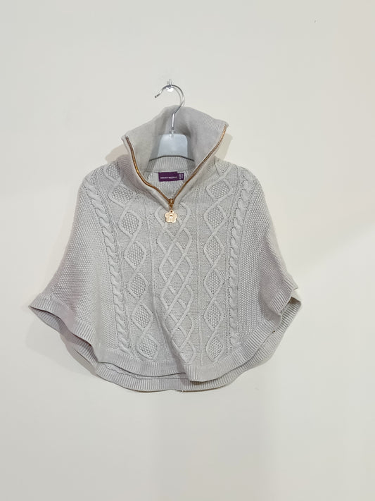 Pull cape col camionneur Sergent Major beige Taille 4/5ans