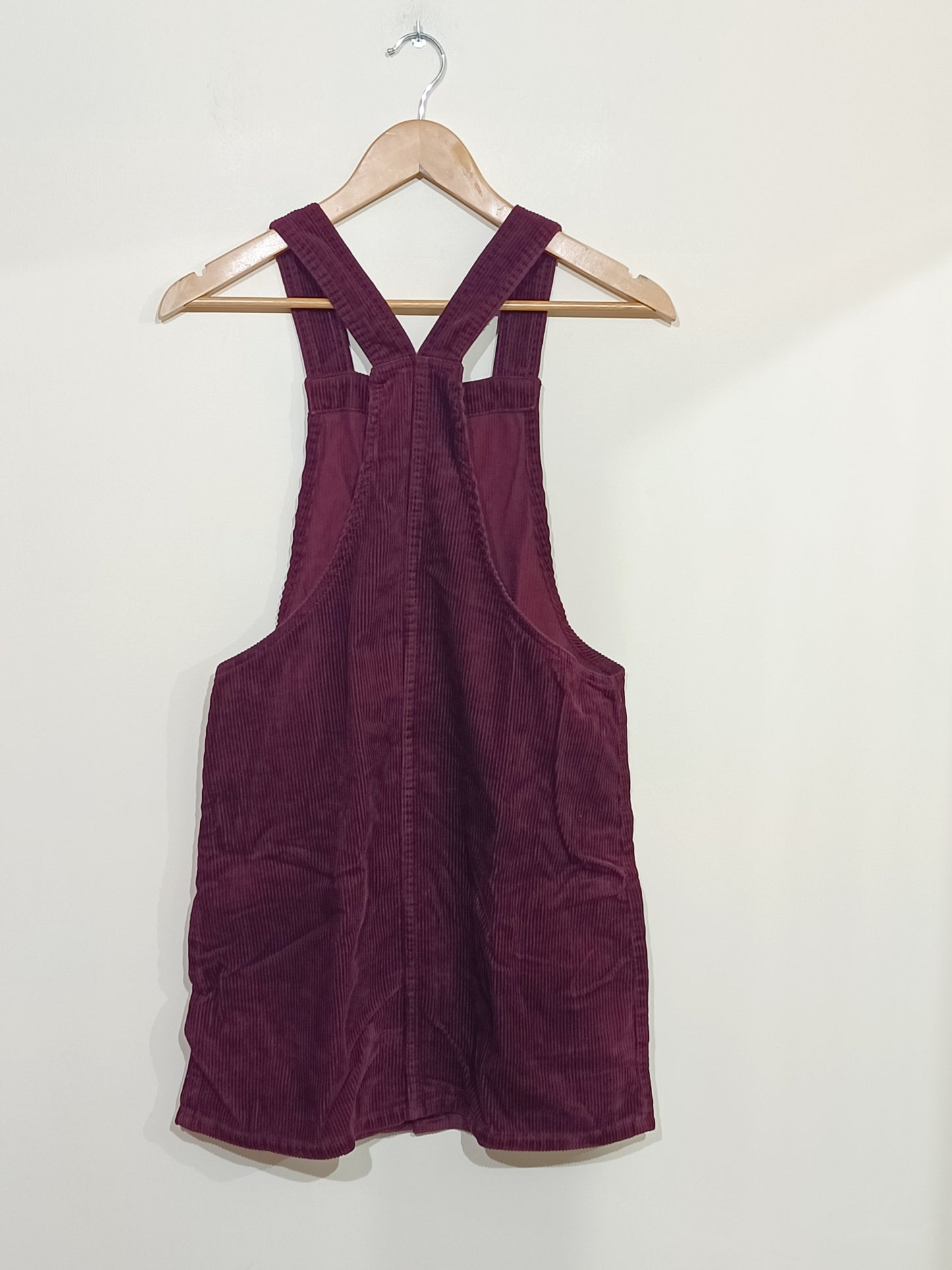 Robe à bretelles Denim Co en velours côtelé bordeaux Taille 38