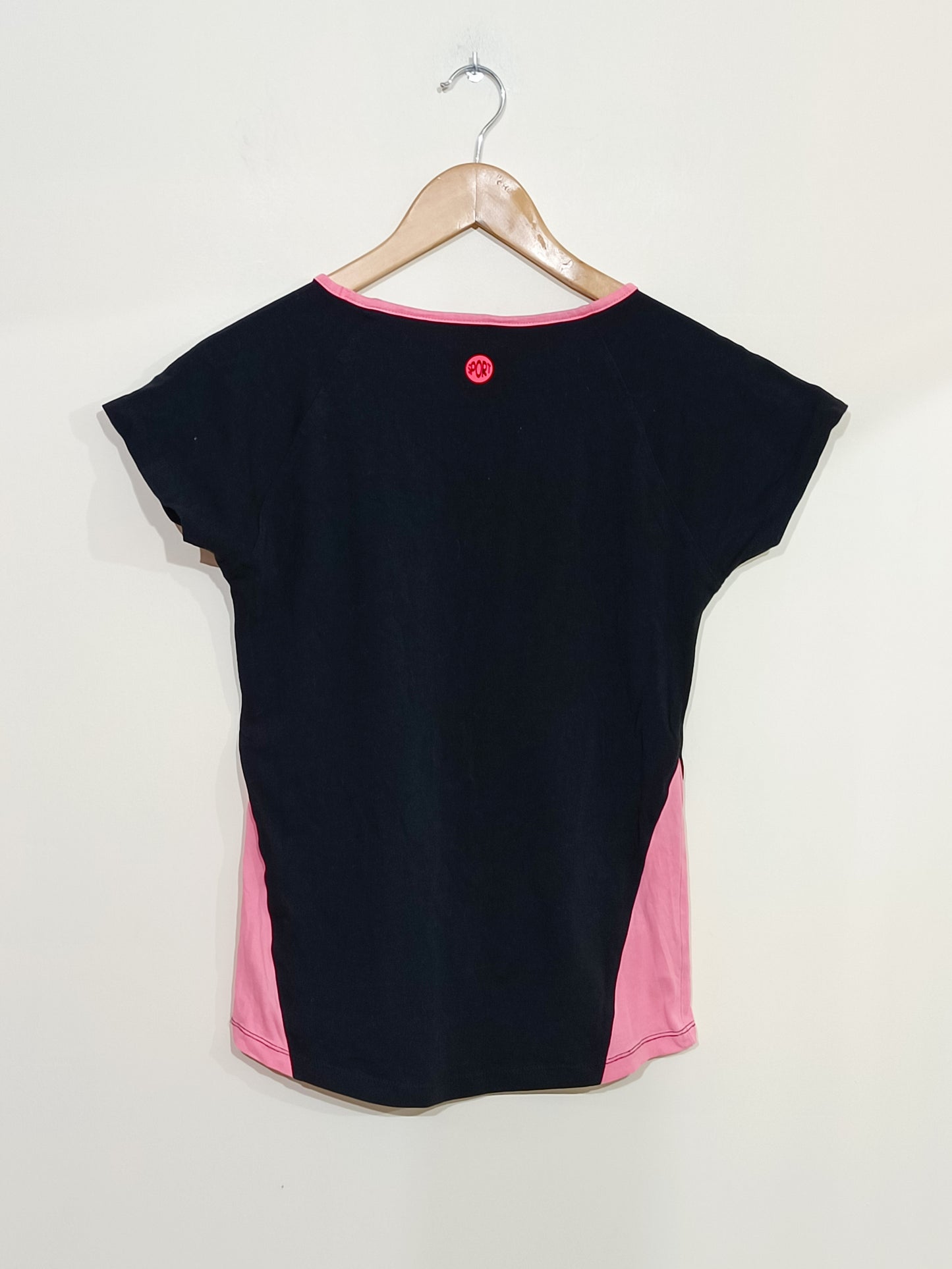 T-shirt U oxyg noir et rose Taille 38/40