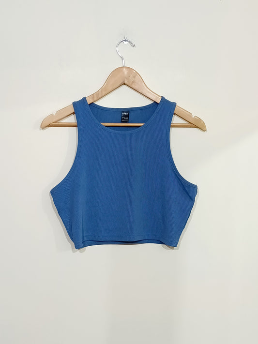 Crop Top Shein bleu Taille M