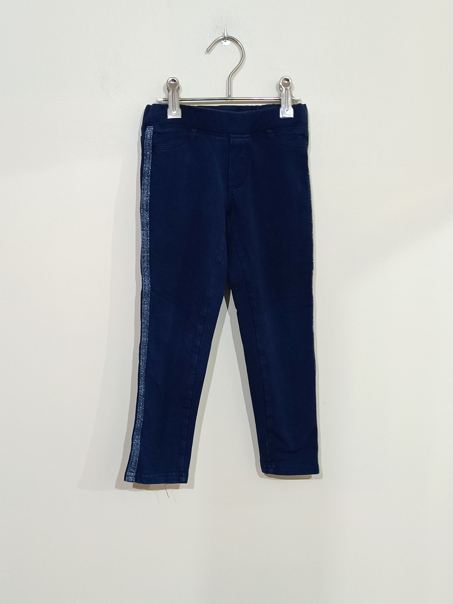 Jegging Okaïdi bleu marine avec liseré brillant Taille 4 Ans