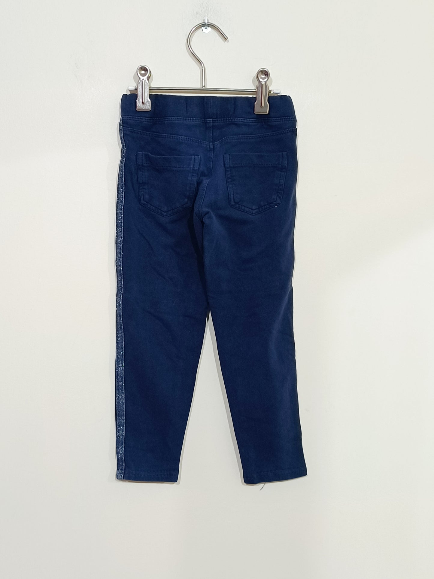 Jegging Okaïdi bleu marine avec liseré brillant Taille 4 Ans