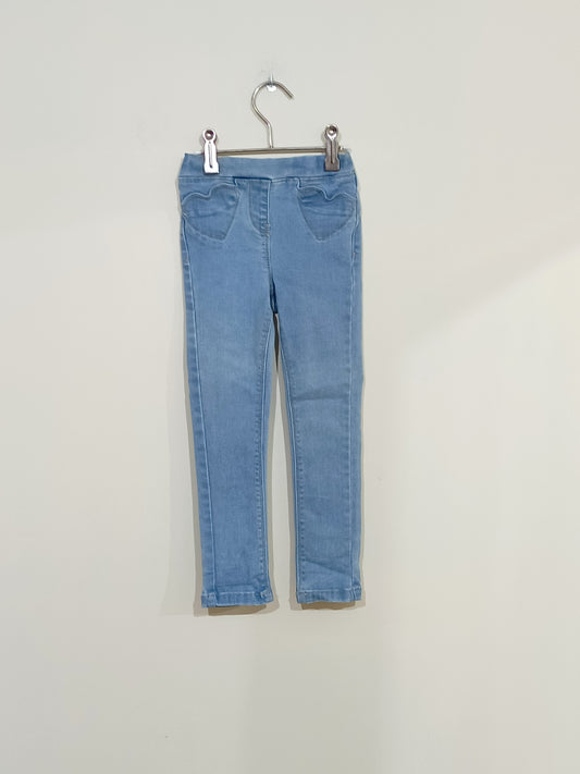 Jegging Tape à l'Œil bleu clair Taille 4 Ans