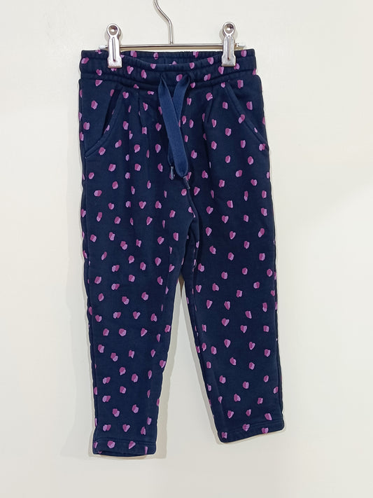 Pantalon molletonné Catimini bleu marine avec impression Taille 3 Ans