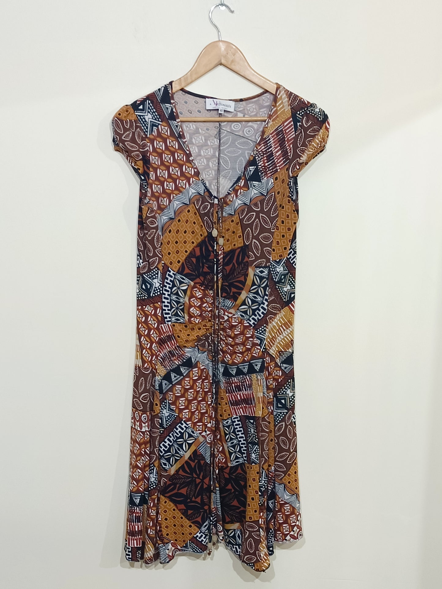 Robe manches courtes Affinités à motifs Taille 40