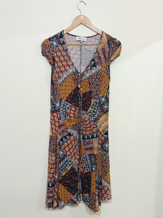 Robe manches courtes Affinités à motifs Taille 40