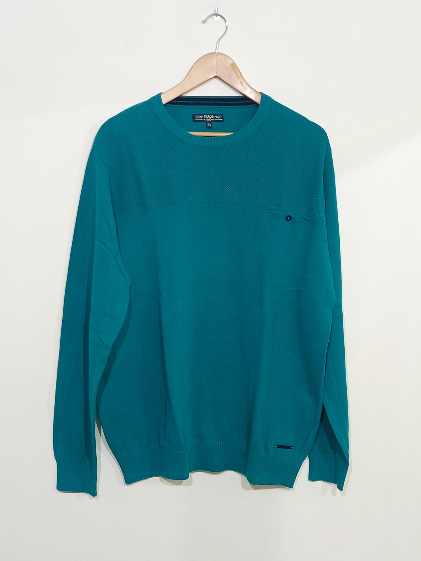Pull fin Jules vert Taille XXL
