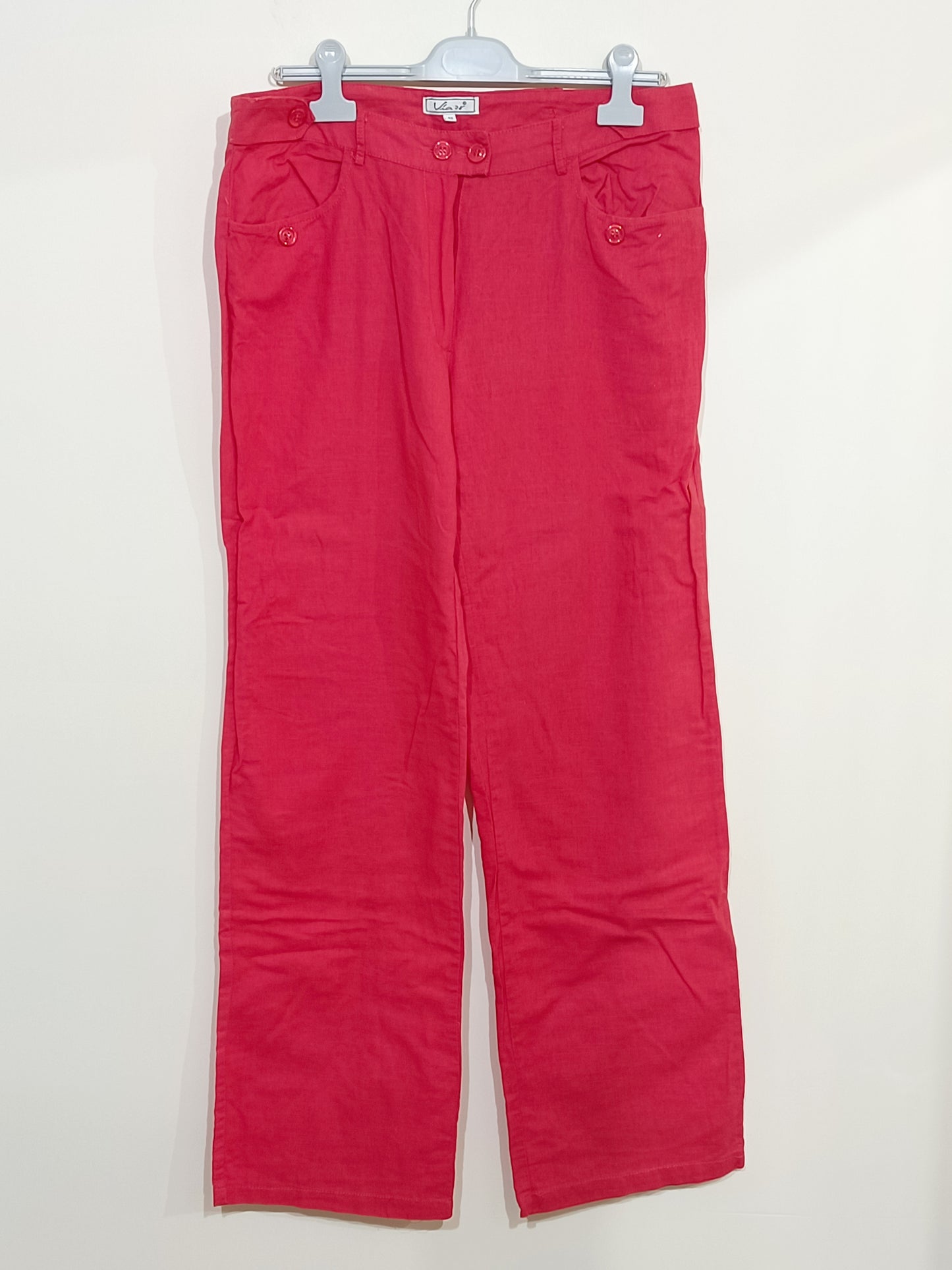 Pantalon léger Via 28 rouge Taille 42