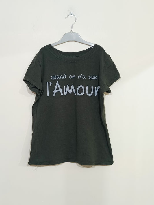 T-shirt kaki avec impression Taille S