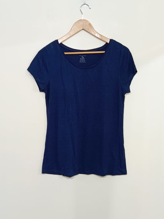 T-shirt Camaïeu bleu marine Taille L