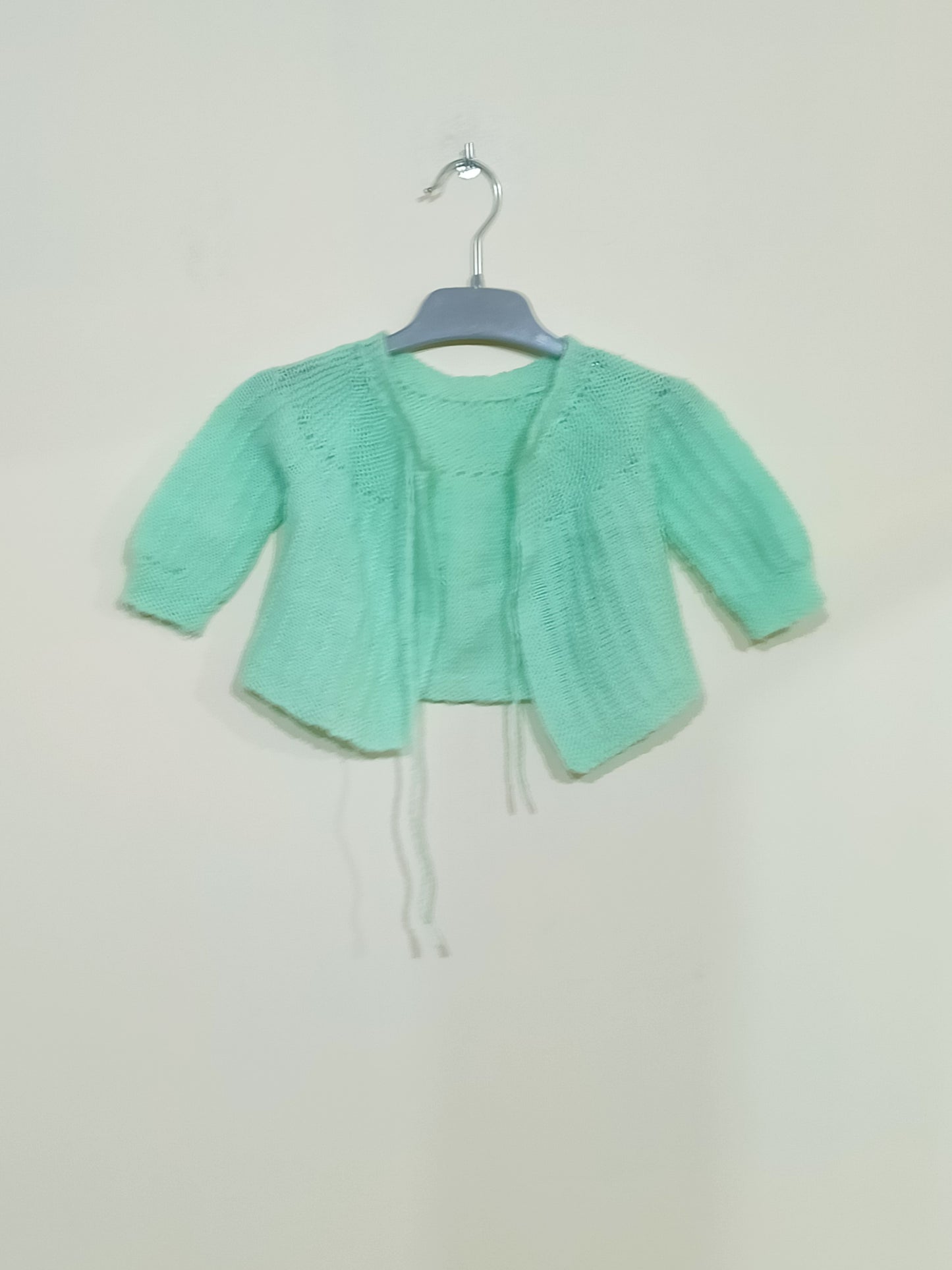 gilet en maille vert Taille 3/6 Mois