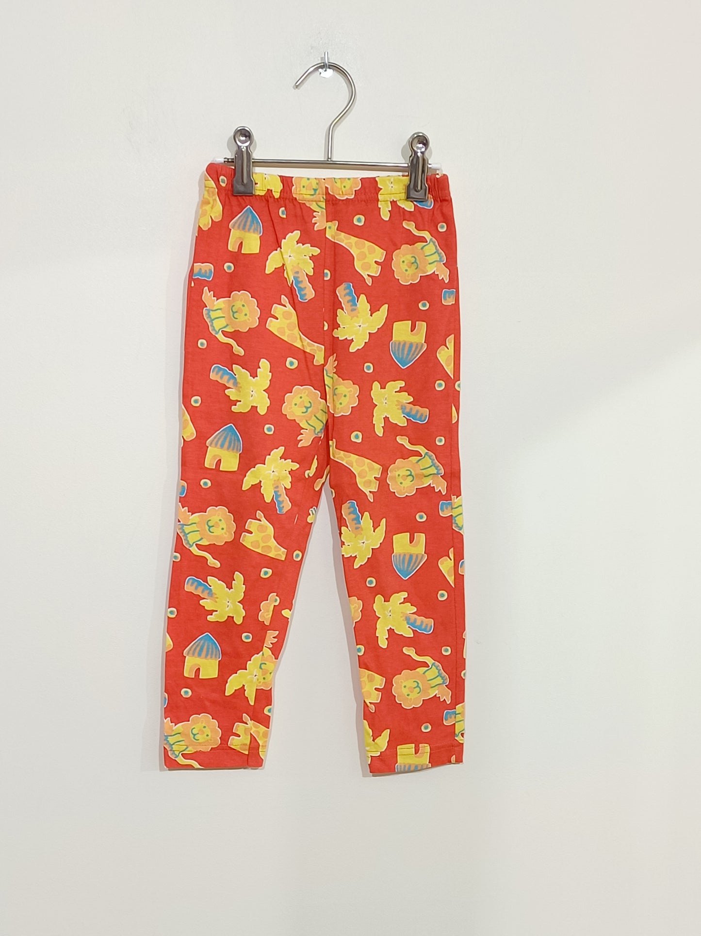 Ensemble 2 pièces orange avec motifs animaux Taille 4 Ans