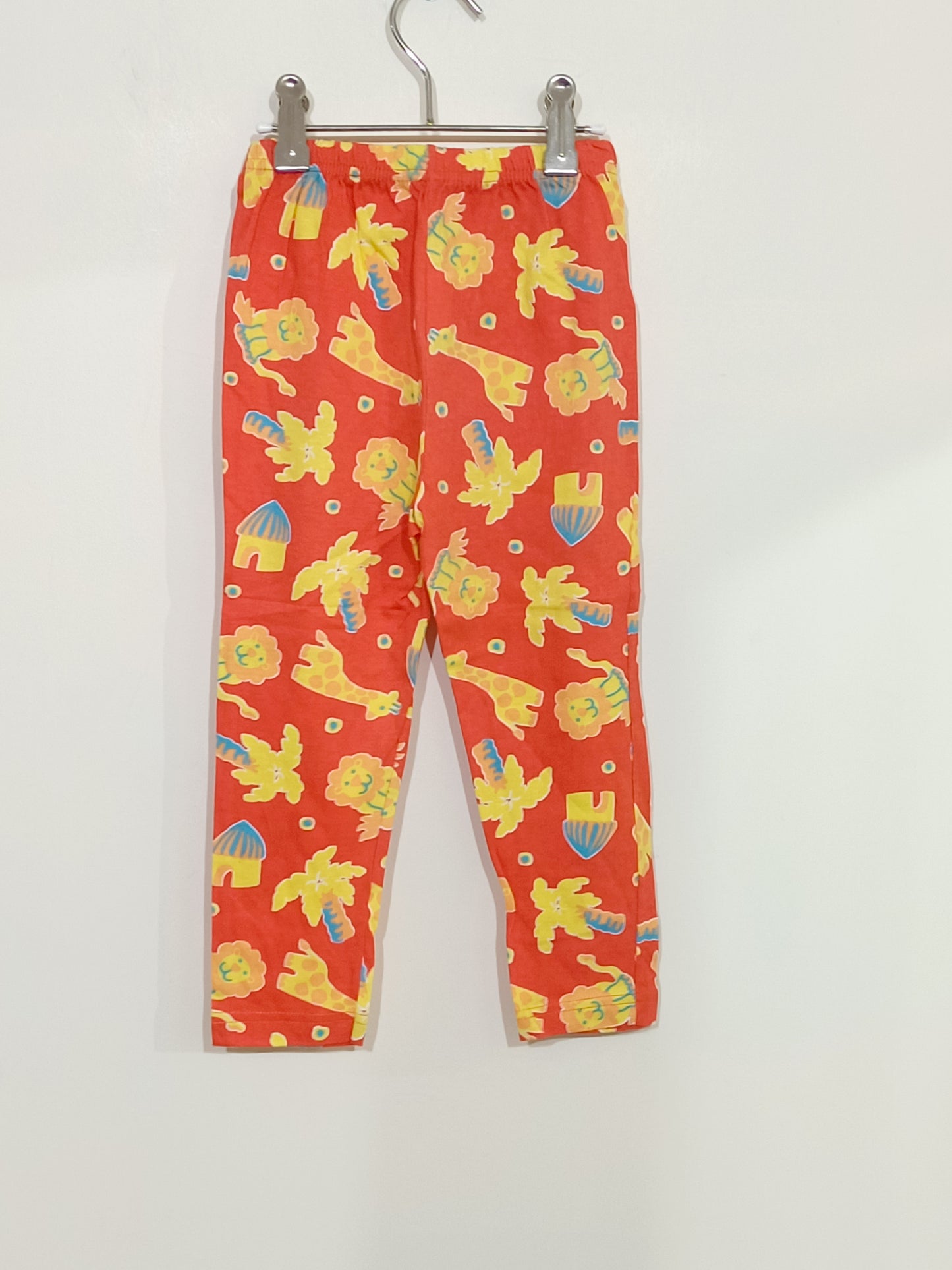 Ensemble 2 pièces orange avec motifs animaux Taille 4 Ans