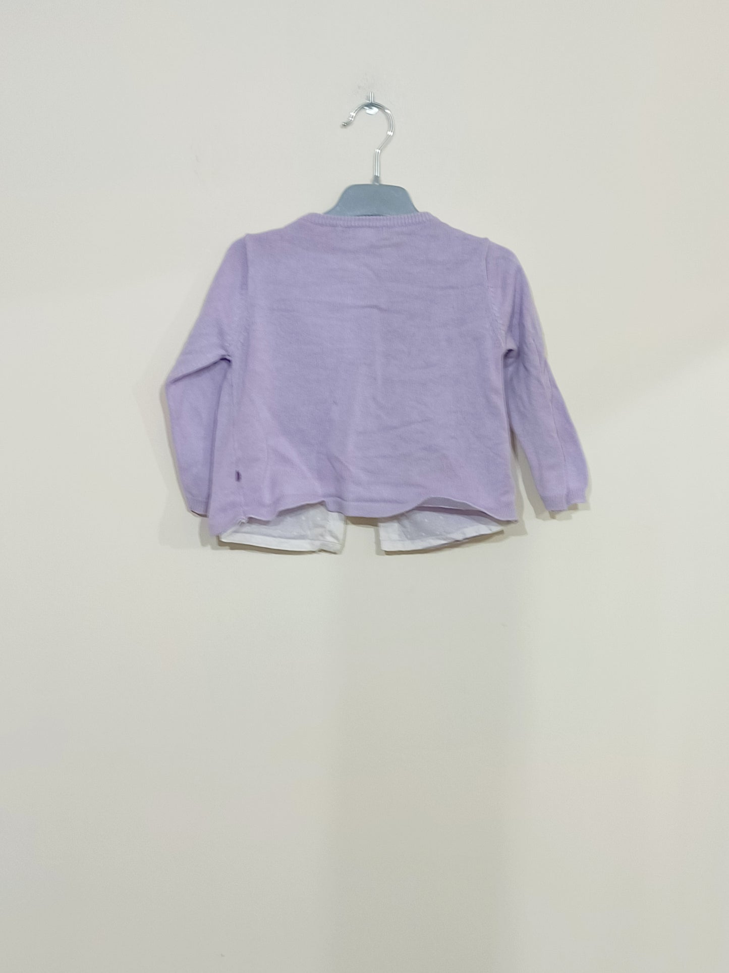 gilet chemise Obaïbi lilas Taille 18 Mois