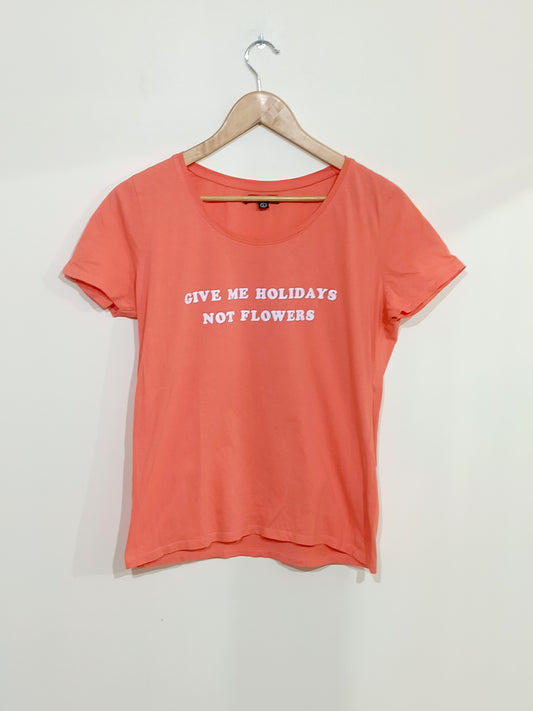 T-shirt Women Only orange avec impression Taille L