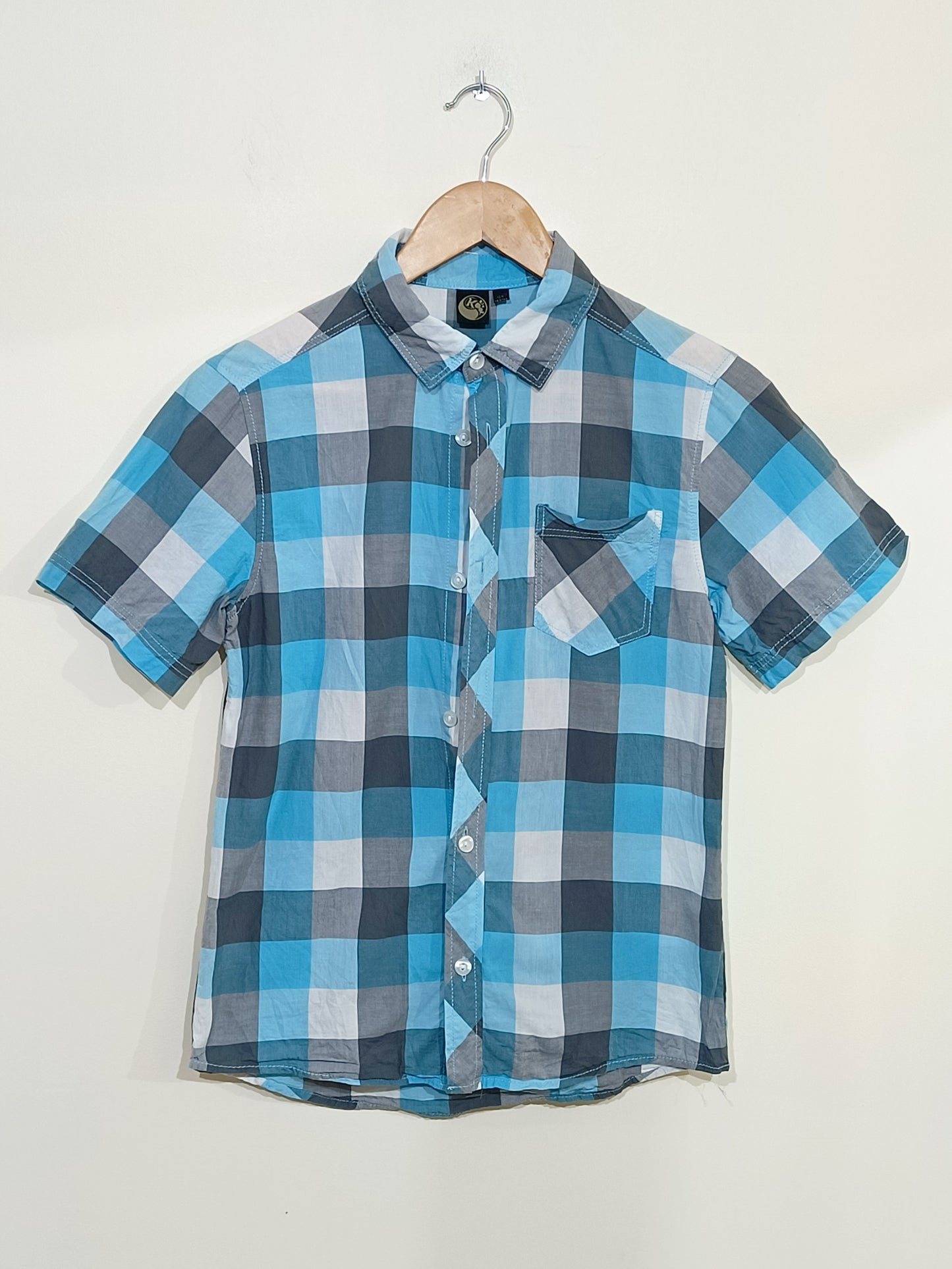 Chemise manches courtes By Kool à carreaux Taille 12 Ans