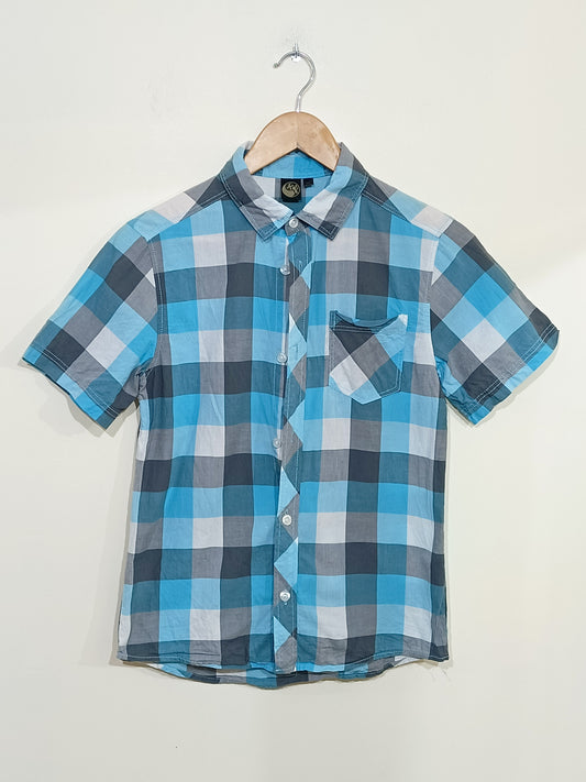 Chemise manches courtes By Kool à carreaux Taille 12 Ans